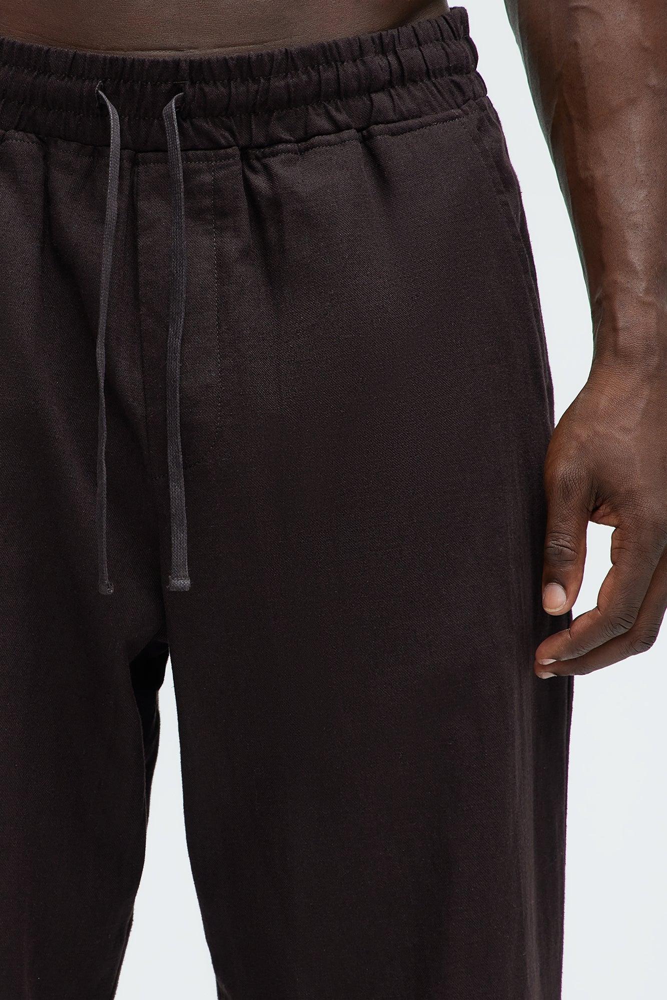 Bahamas Straight Linen Pants - Brown Product Image