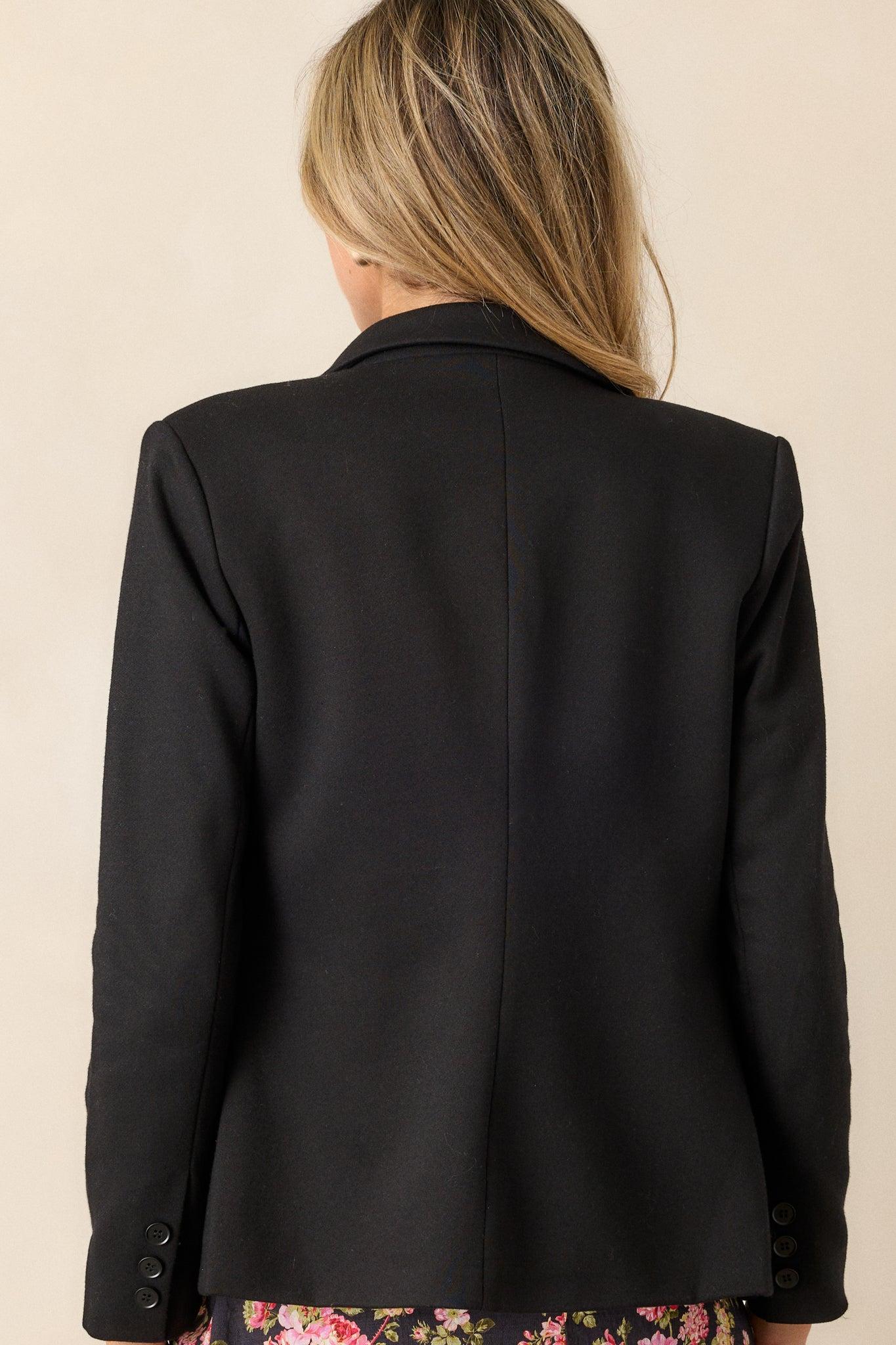 Hidden Reflections Black Blazer Product Image