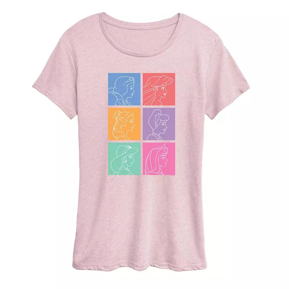 Disney Princess Women's Grid Graphic Tee, Girl's,  Product Image