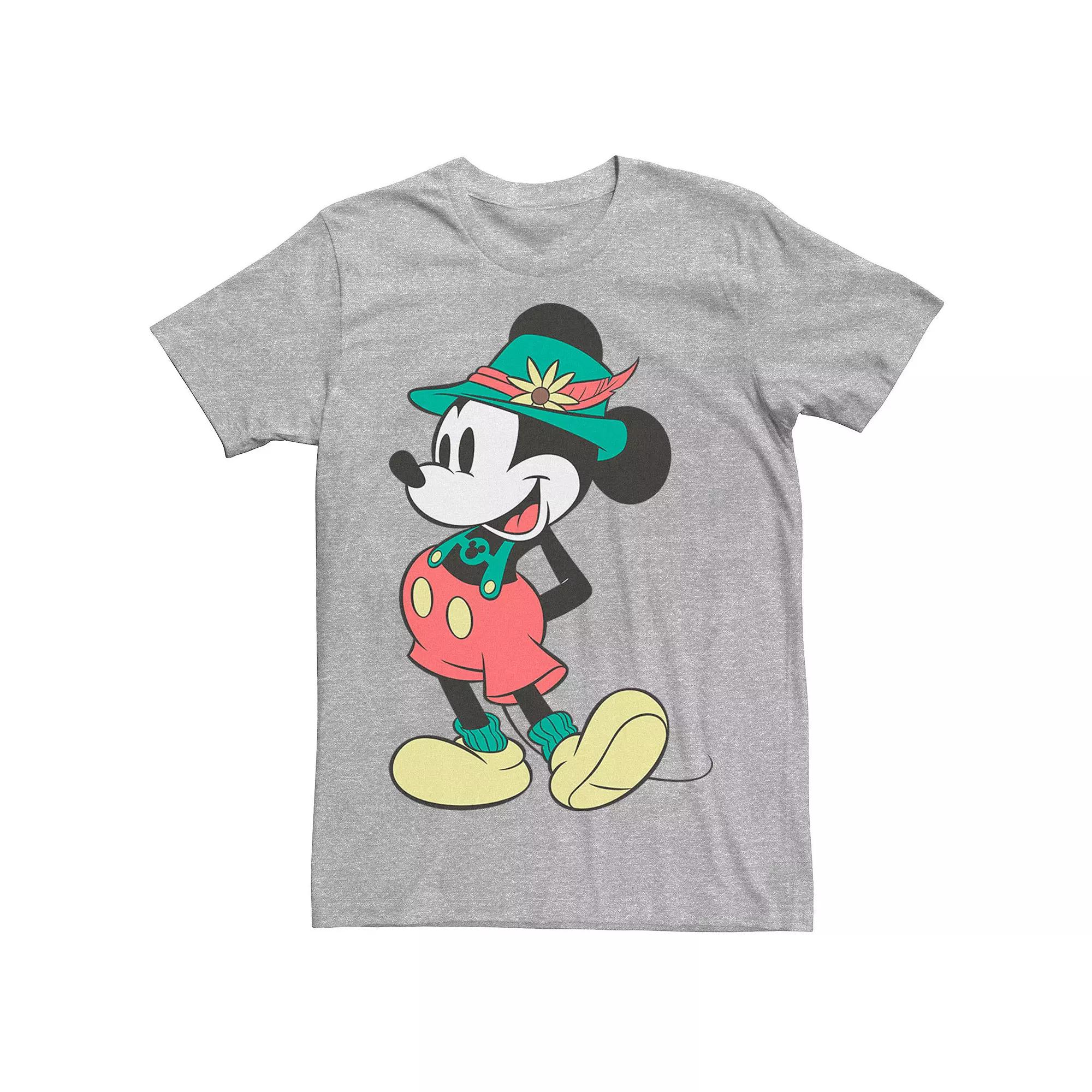 Disney's Mickey Mouse Happy Lederhosen Portrait Men's Tee,  Product Image