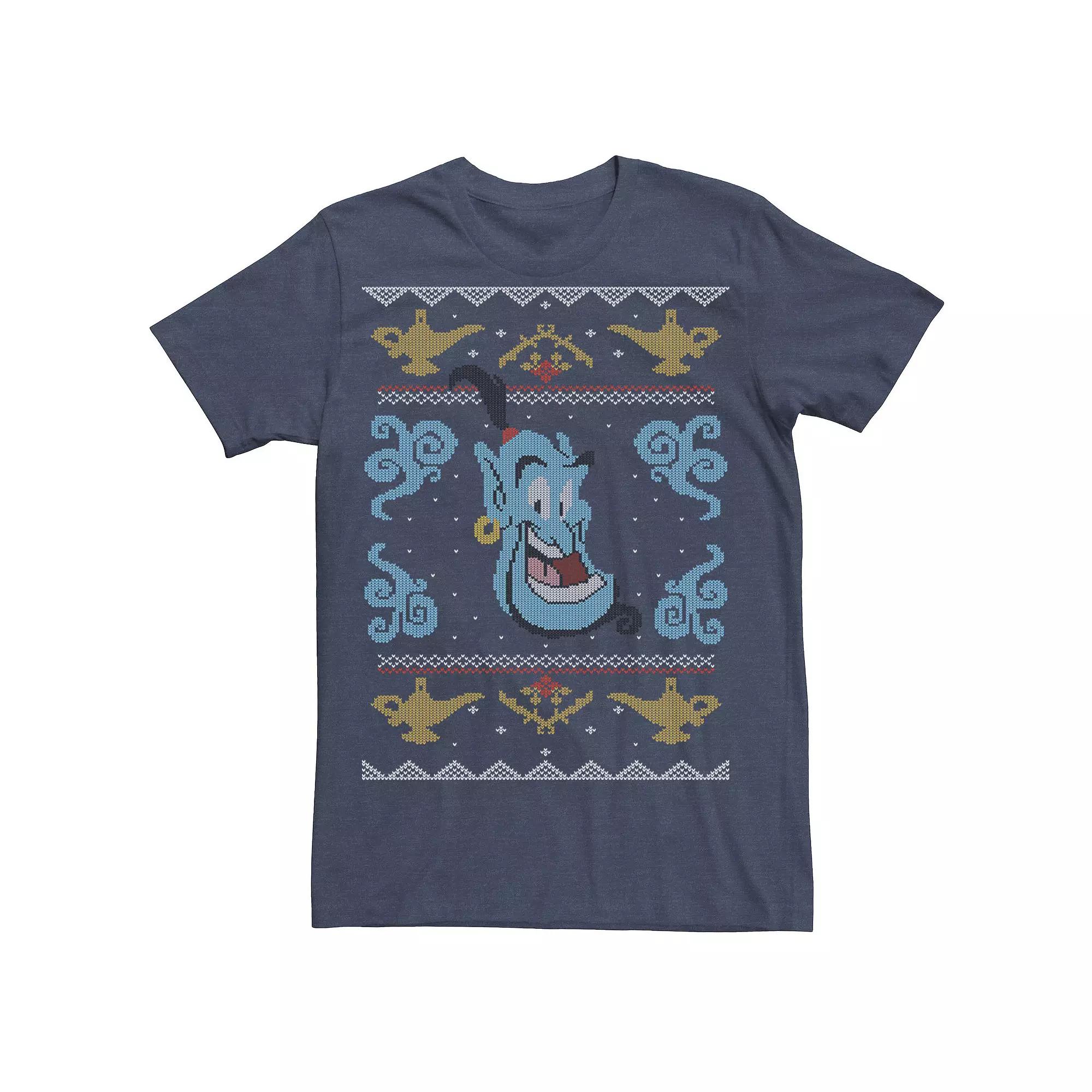 Disney's Aladdin Genie Men's Ugly Christmas Sweater Tee,  Product Image