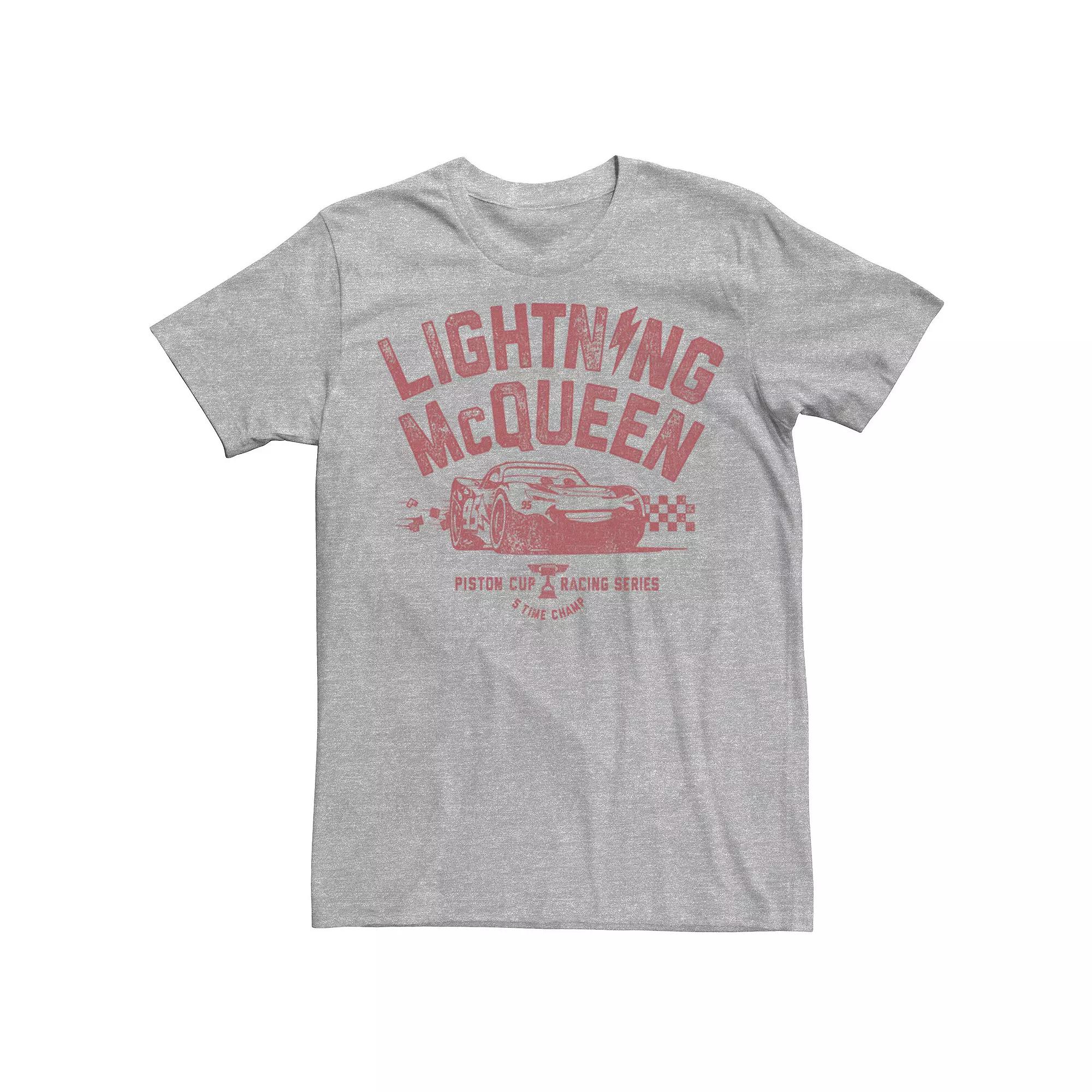 Disney / Pixar's Cars 3 Lightning McQueen Men's Racing Tee,  Product Image
