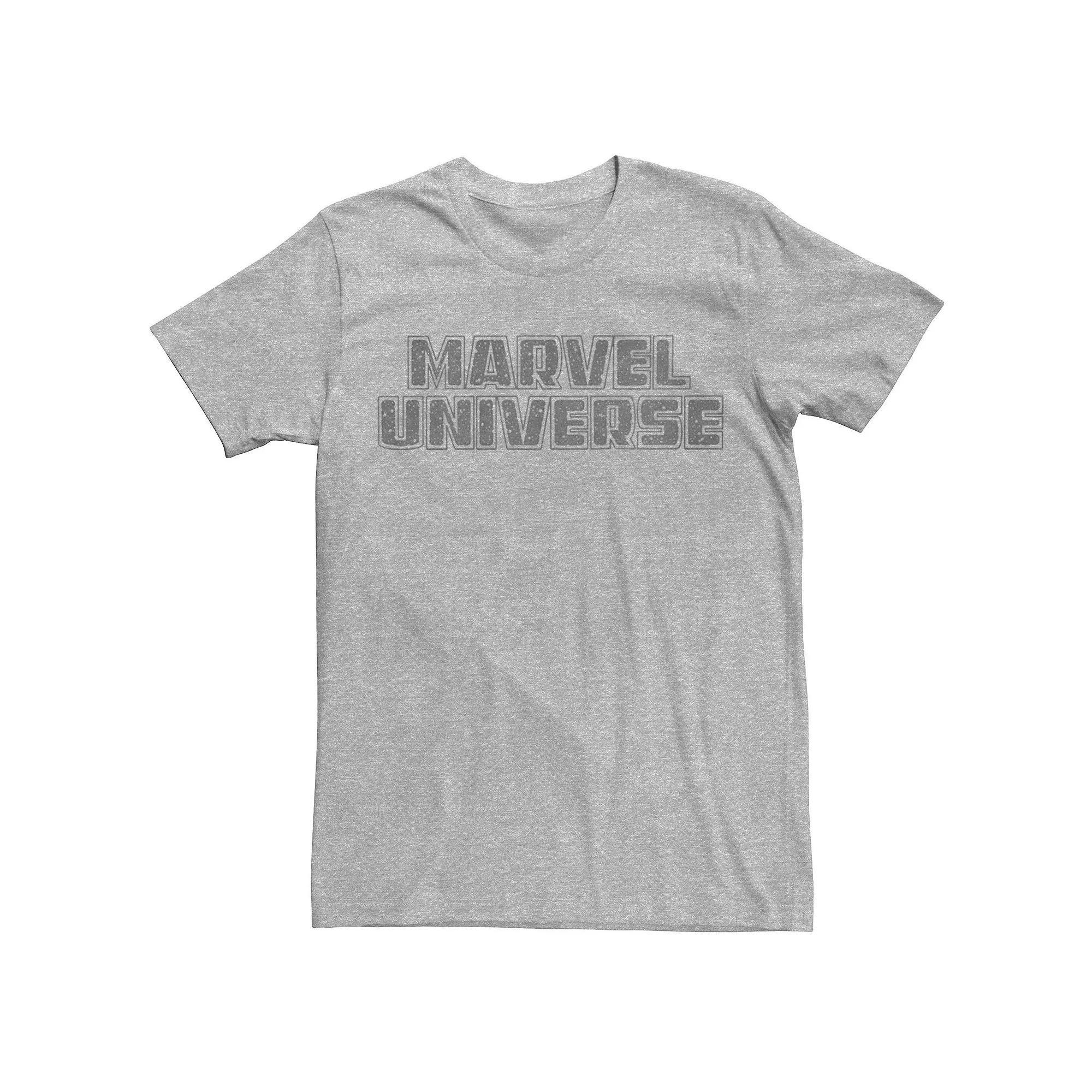 Men's Marvel Universe Simple Logo Tee, Size: Large, Athletic Grey Product Image
