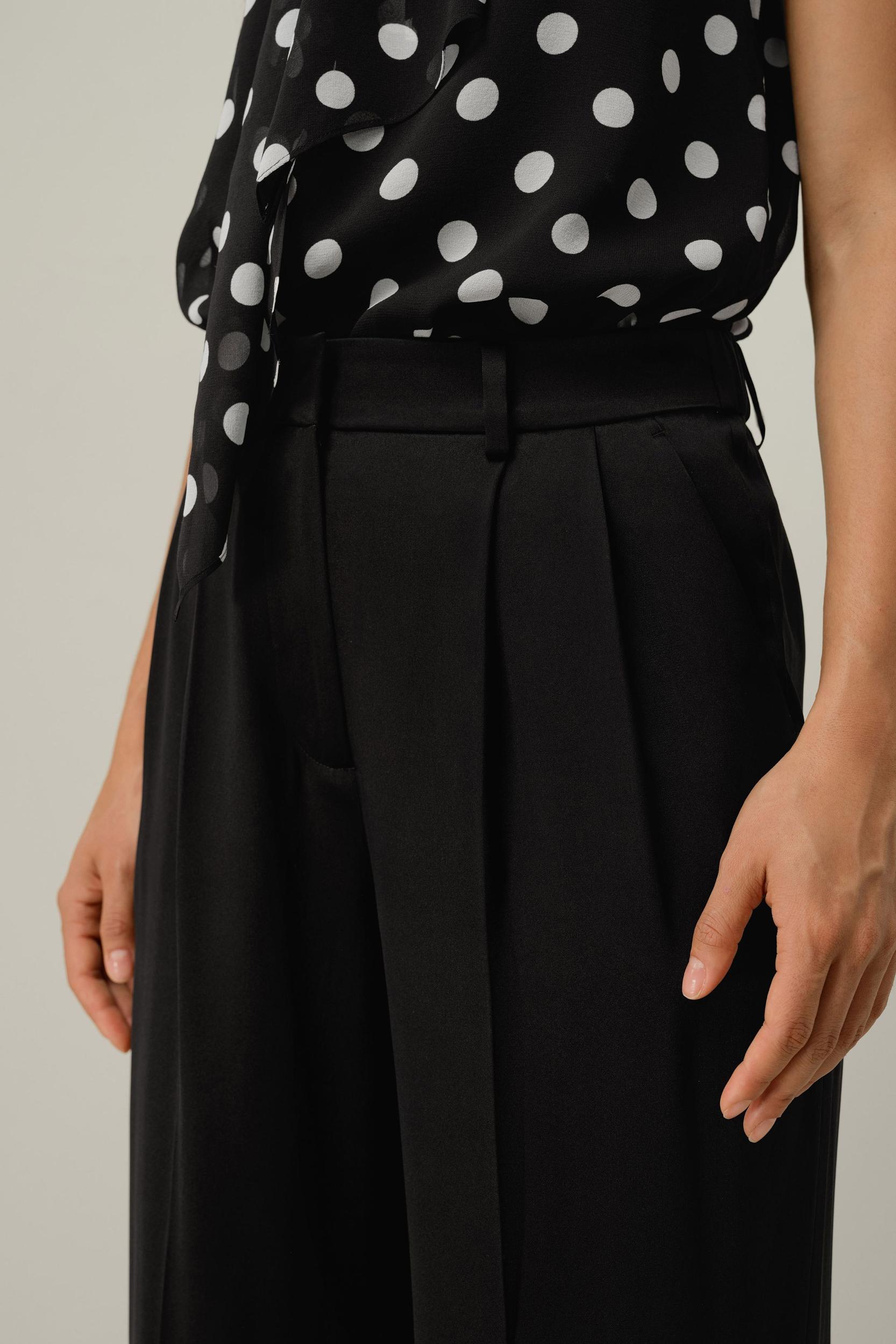 Double-Faced Charmeuse Straight-Leg Pant Product Image
