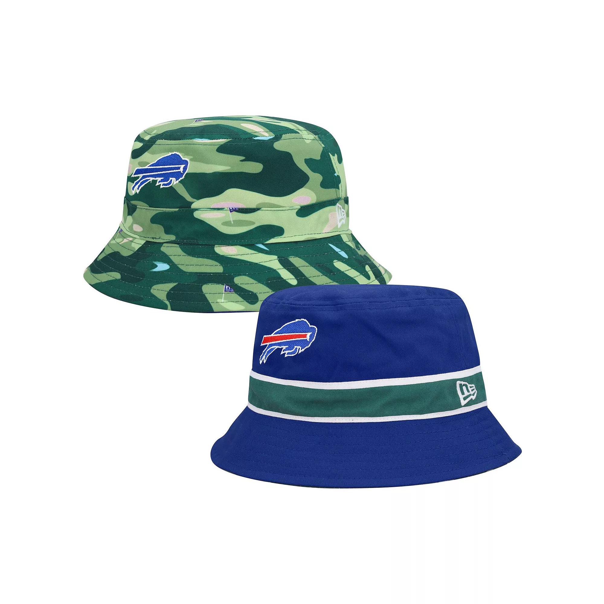 Men's New Era Royal/Camo Buffalo Bills Reversible Bucket Hat, Size: Small/Medium, Blue Product Image