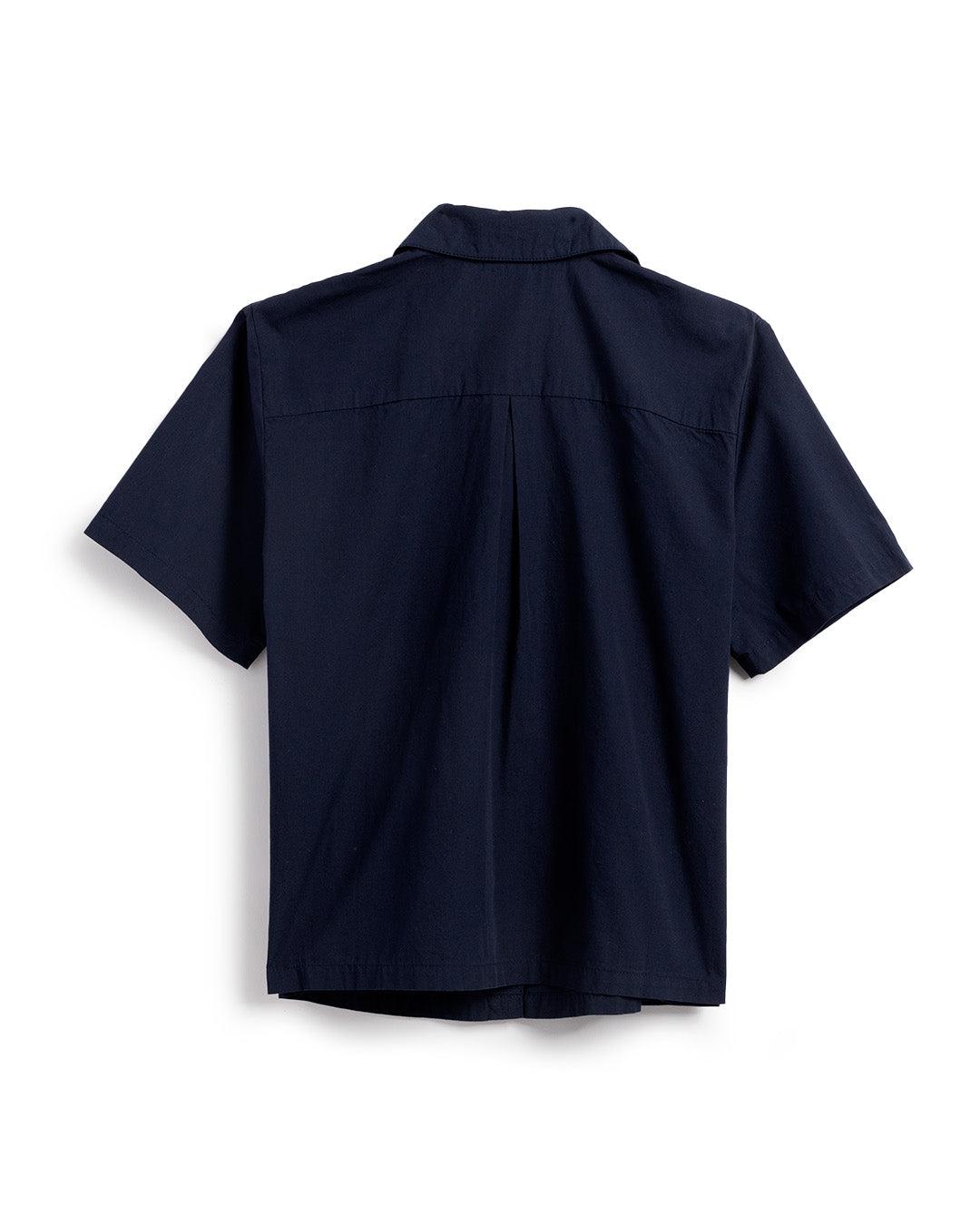 Women's Camp Shirt - Navy Female Product Image