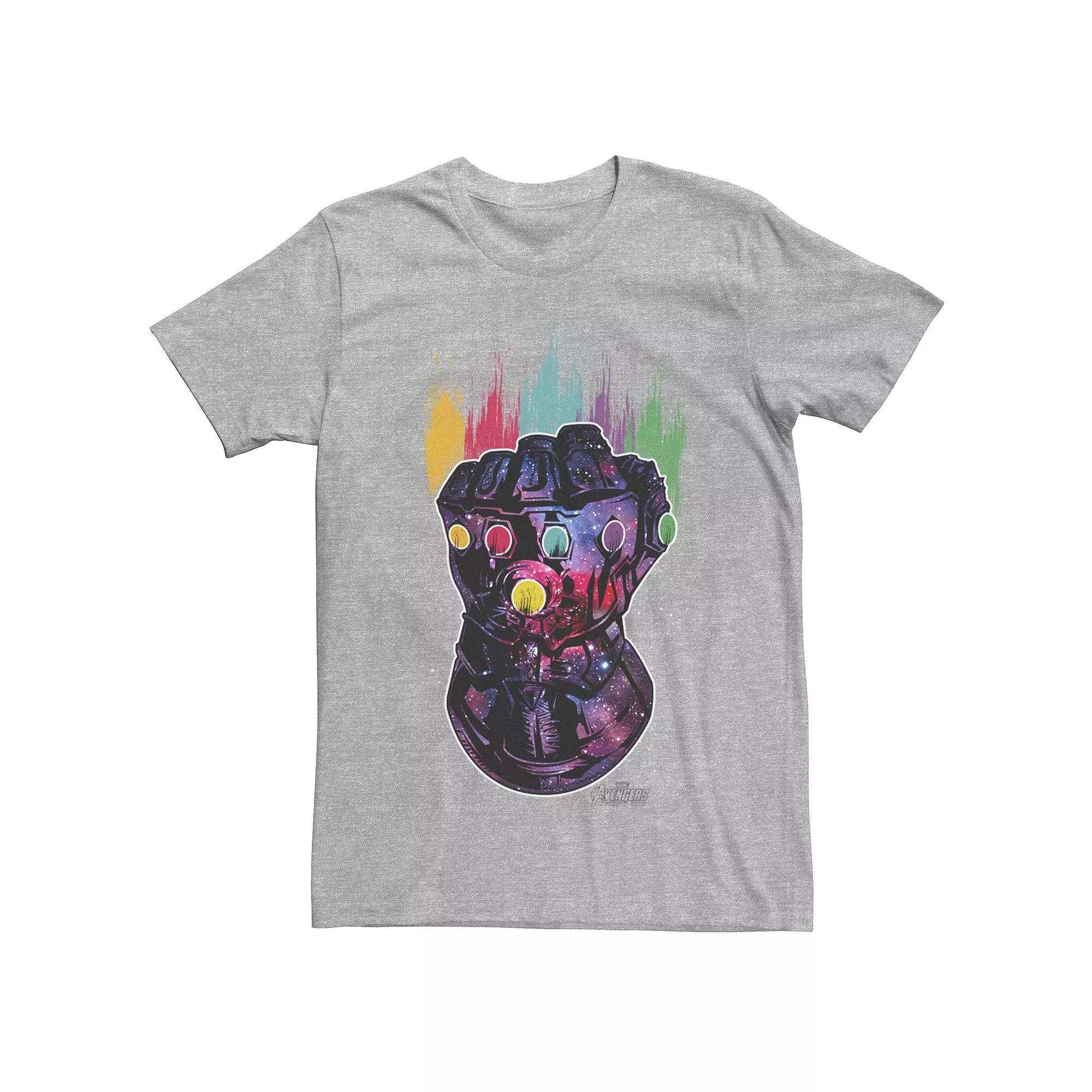 Men's Marvel Infinity War Galaxy Paint Gauntlet Graphic Tee,  Product Image