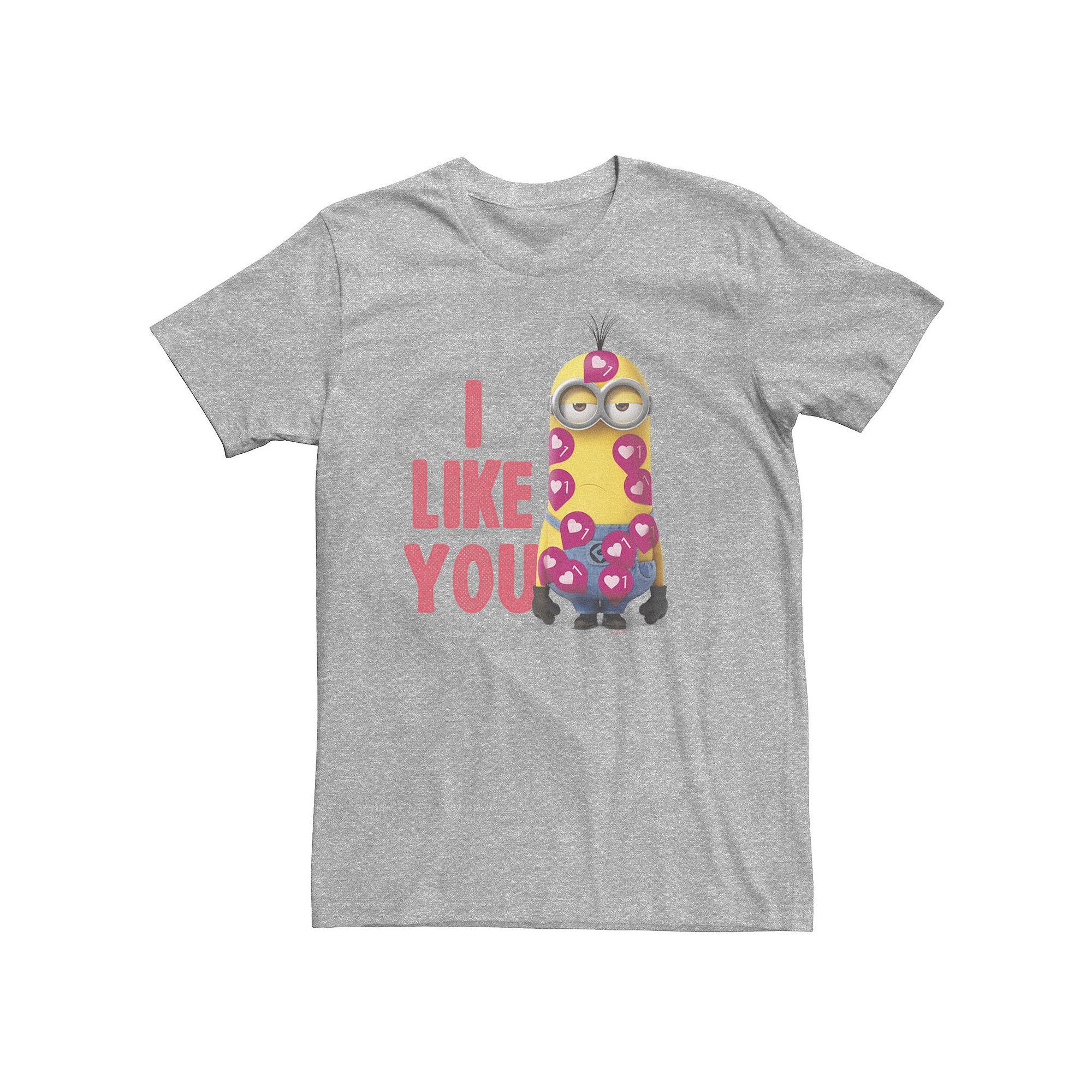Big & Tall Despicable Me Minions Valentine's Day I Like You Tee, Men's,  Product Image