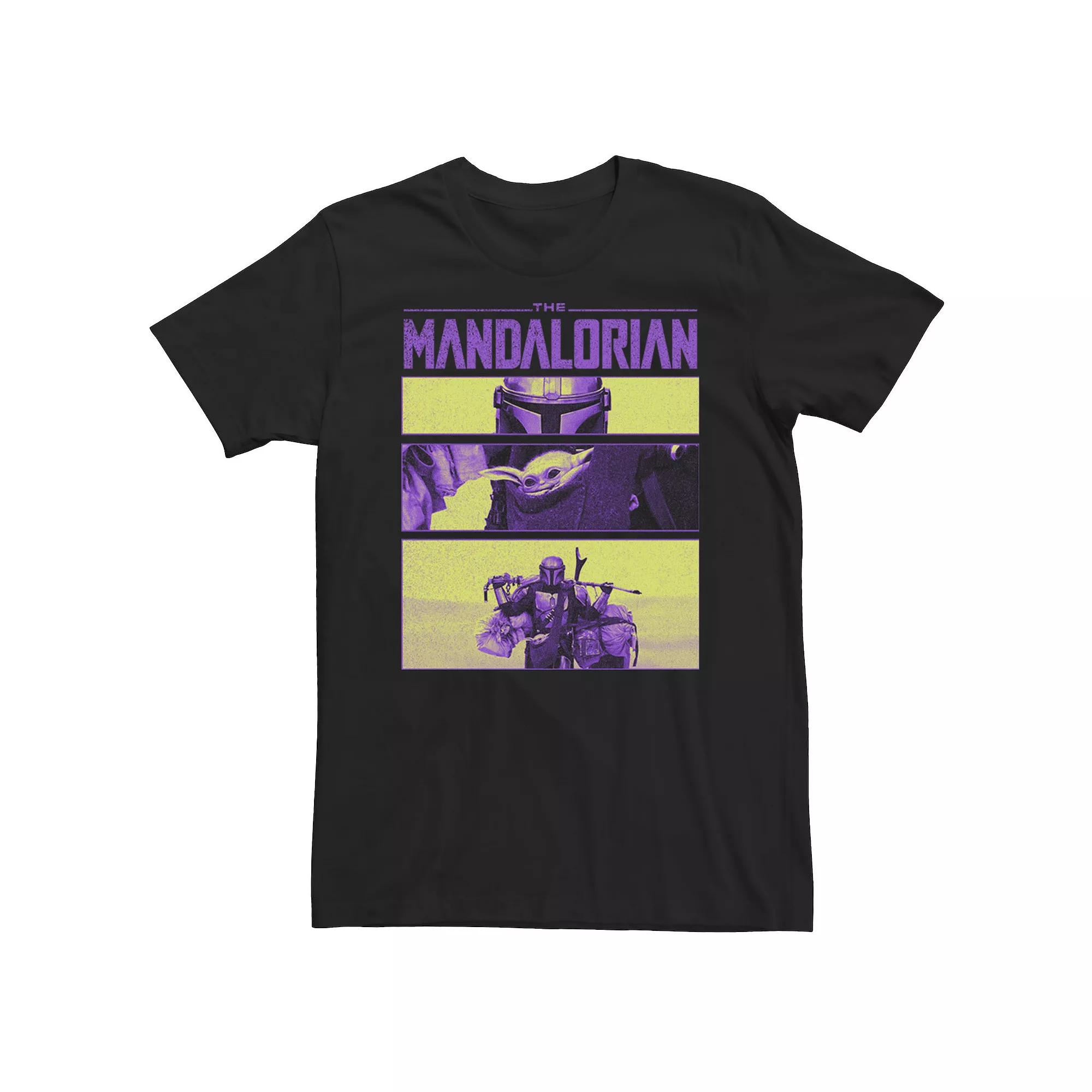 Men's Star Wars: The Mandalorian & The Child Multicolor Frames Tee,  Product Image