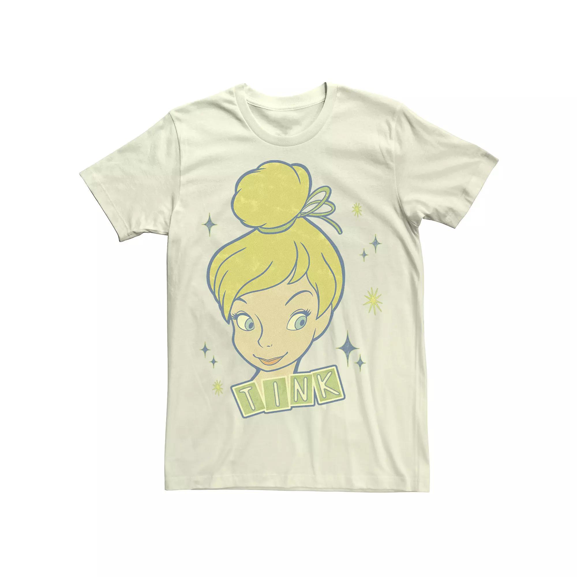 Disney's Peter Pan Tinkerbell Vintage Portrait Men's Tee,  Product Image