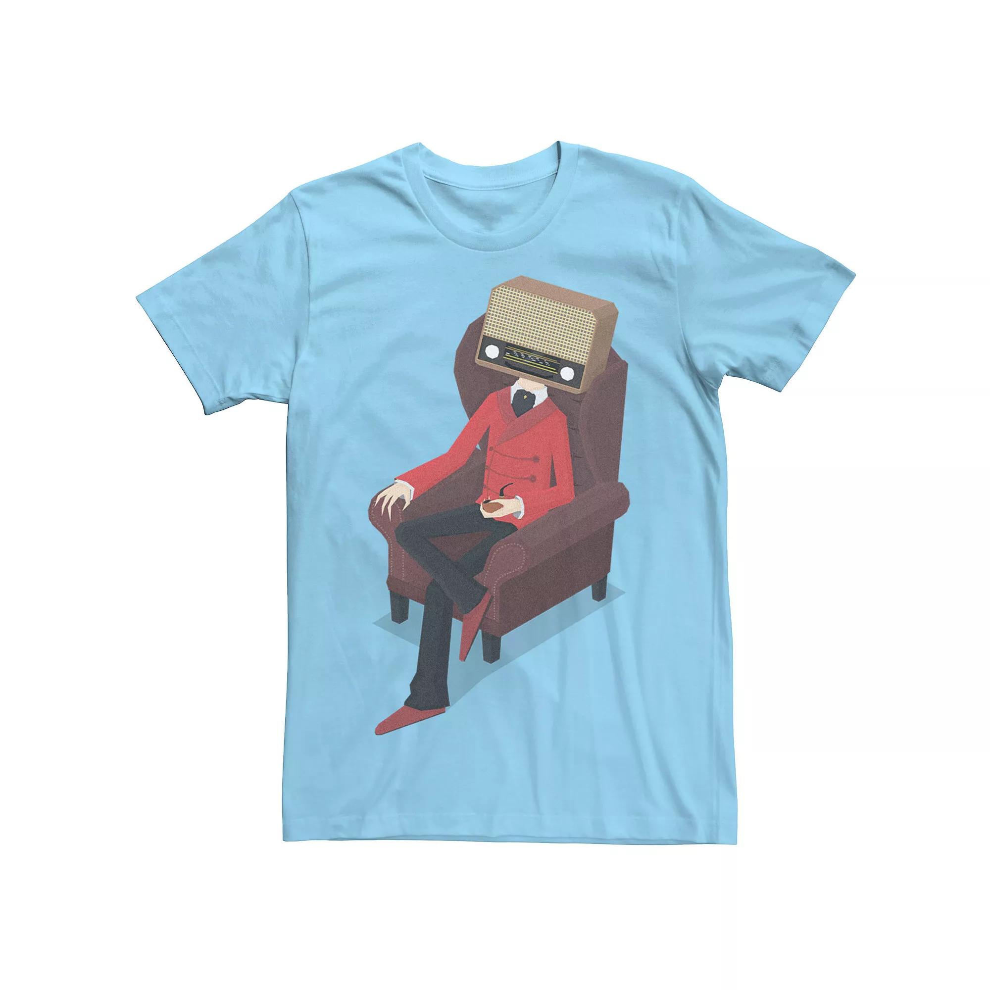 Men's Radiohead Comfy Arm Chair Graphic Tee, Size: XXL, Light Blue Product Image