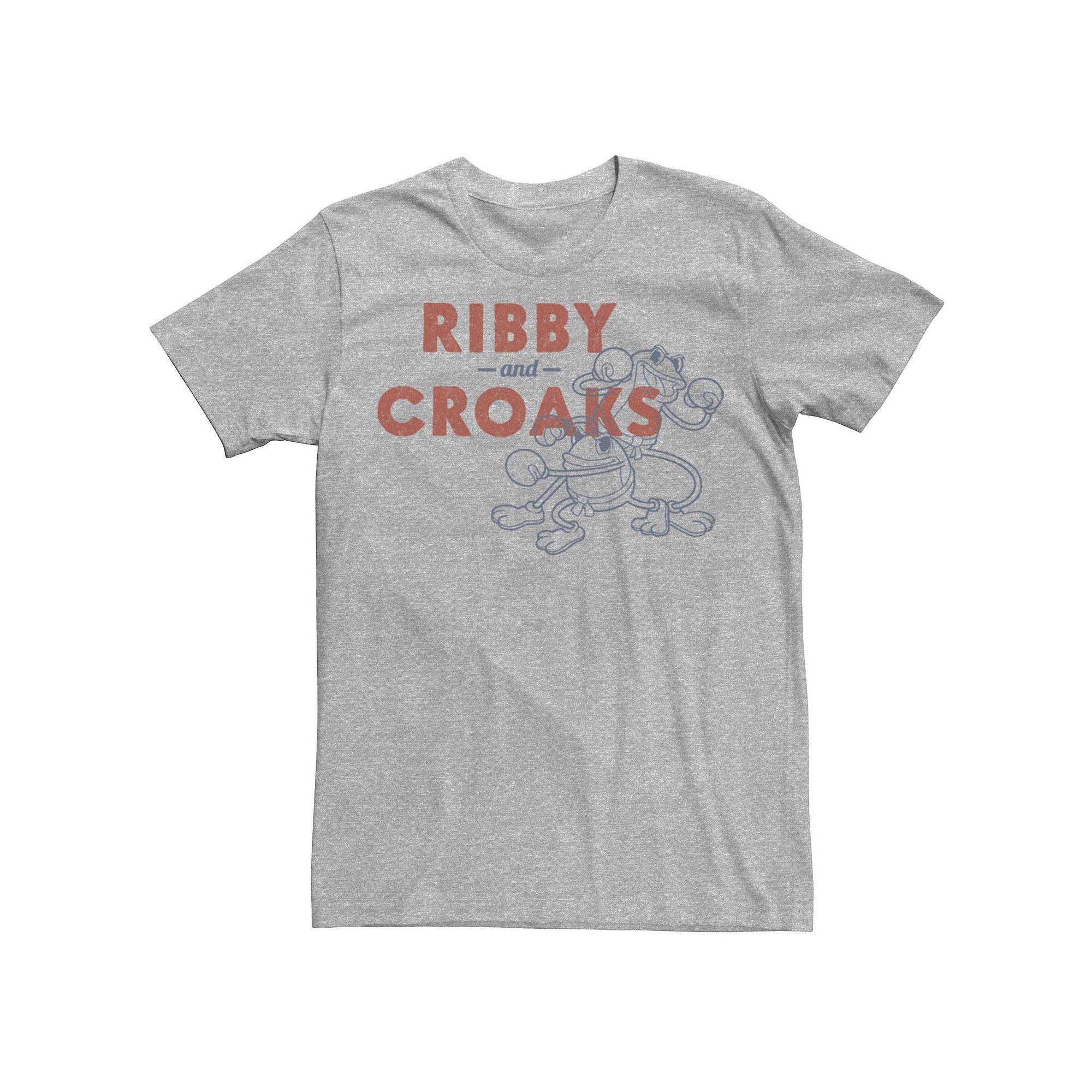 Men's Cuphead Ribby And Croaks Outline Graphic Tee,  Product Image