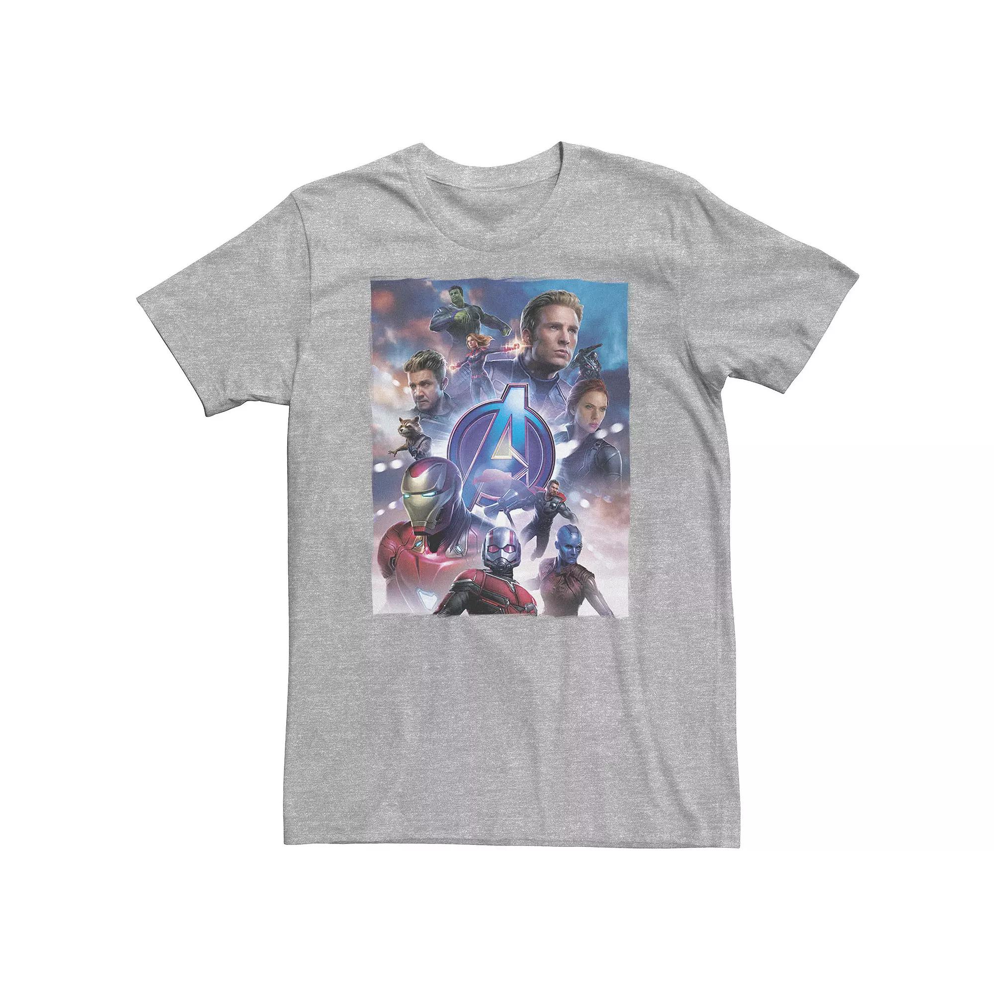 Big & Tall Marvel Avengers Endgame Main Character Poster Tee, Men's,  Product Image