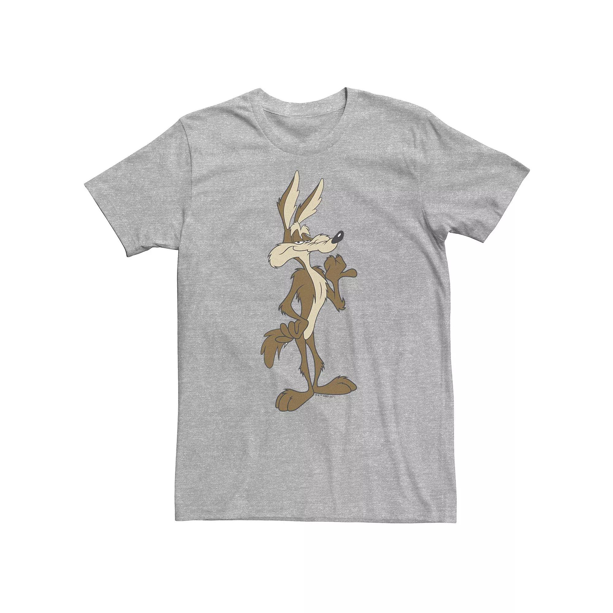 Big & Tall Looney Tunes Wile E. Coyote Confident Stance Tee, Men's,  Product Image