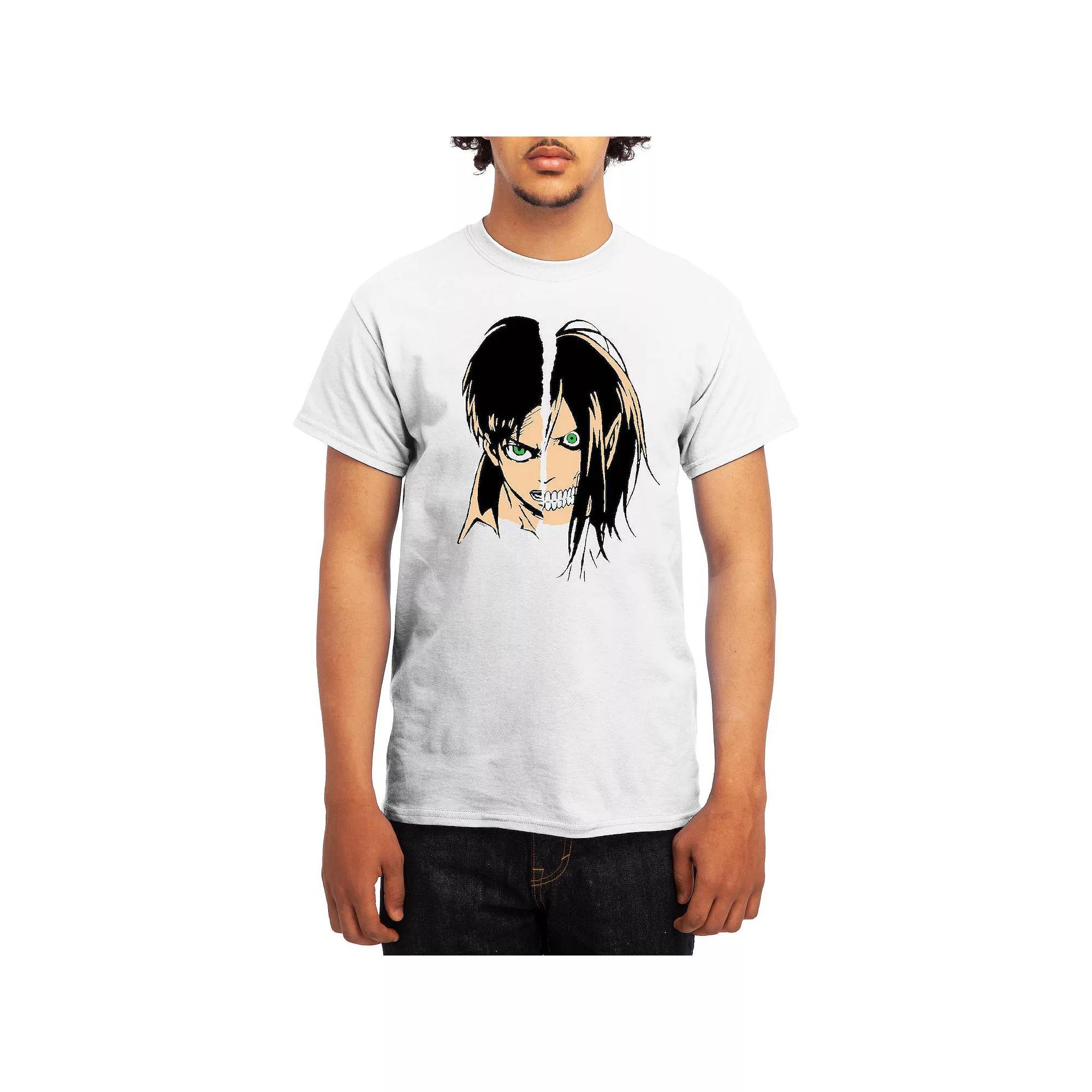 Men's Attack on Titan Mikasa Flying Emblem Tee, Boy's, Size: XXL, White Product Image