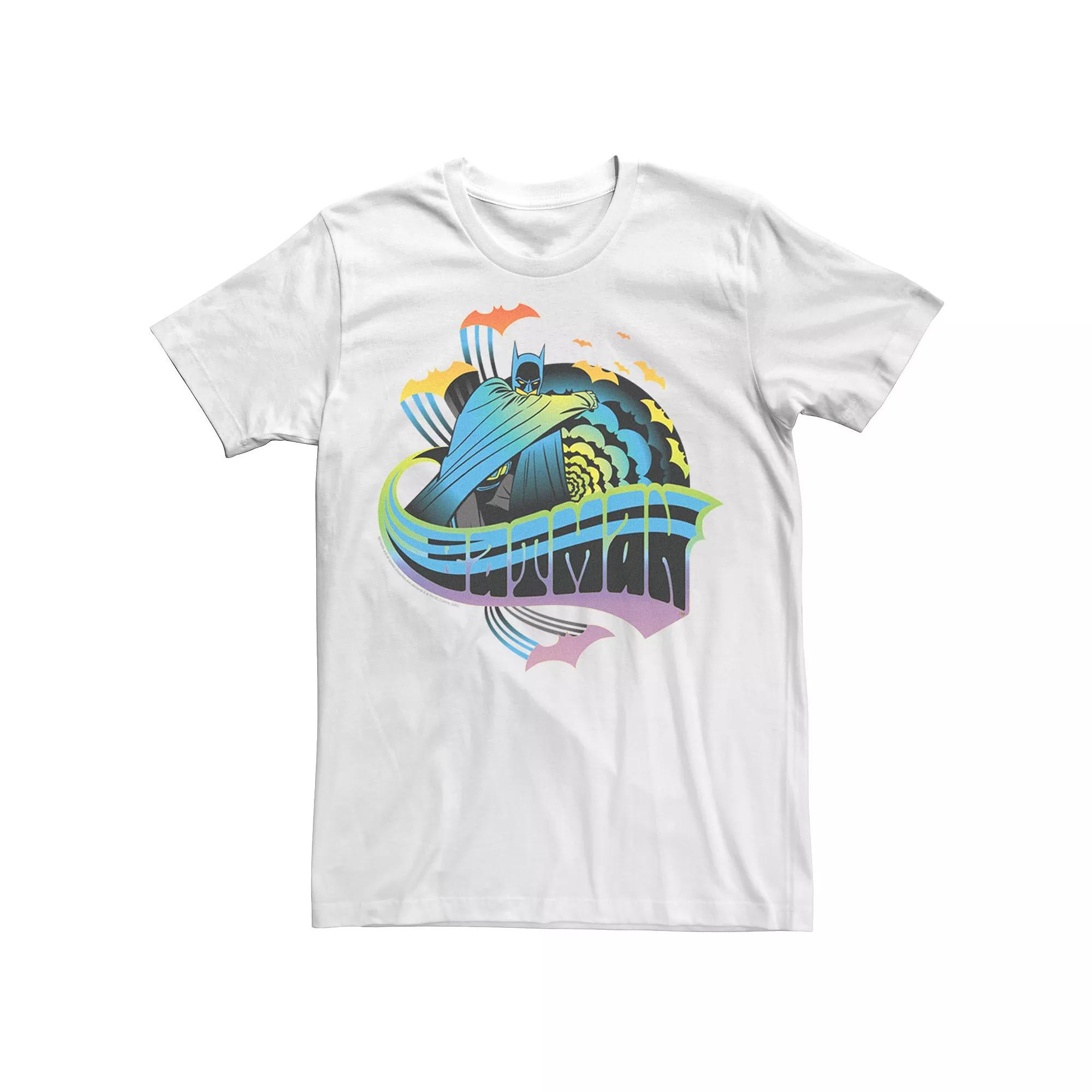 Adult DC Comics Pride Batman Retro Rainbow Tee, Men's,  Product Image