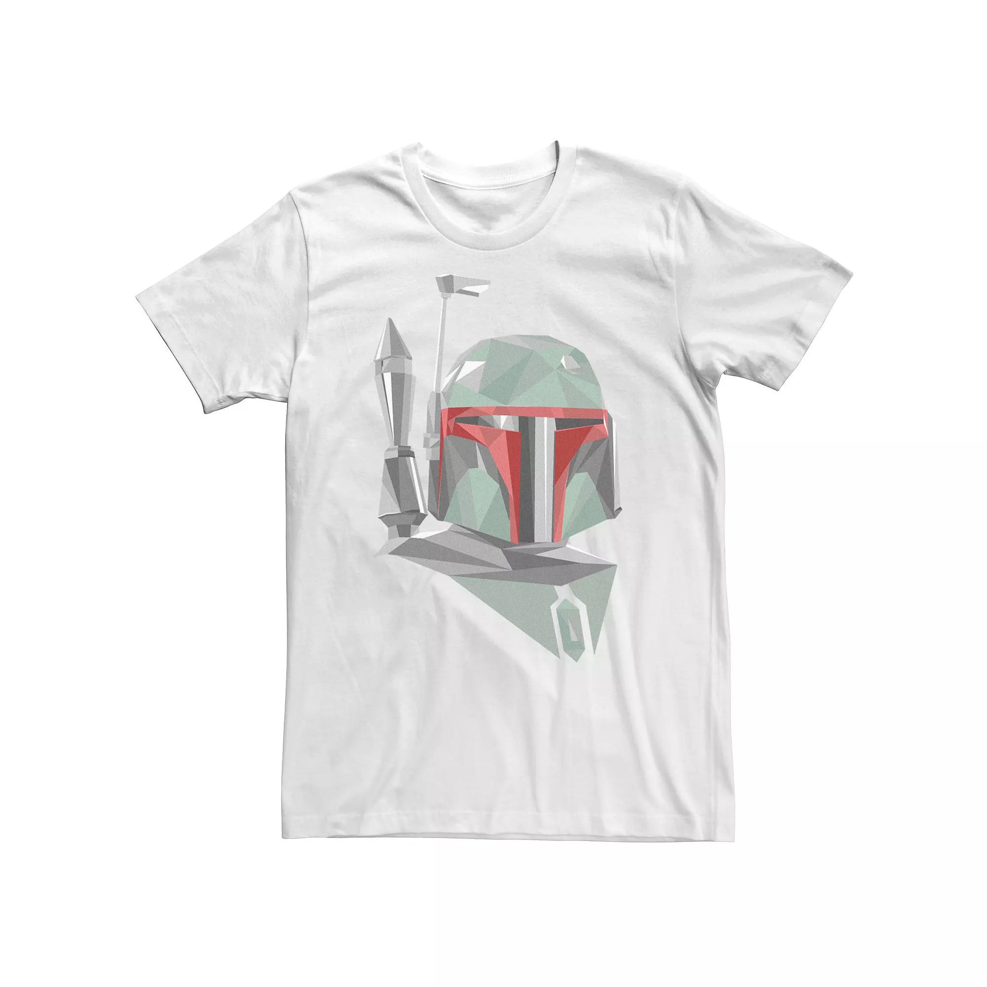 Big & Tall Star Wars Boba Fett Geometric Helmet Portrait Tee, Men's,  Product Image