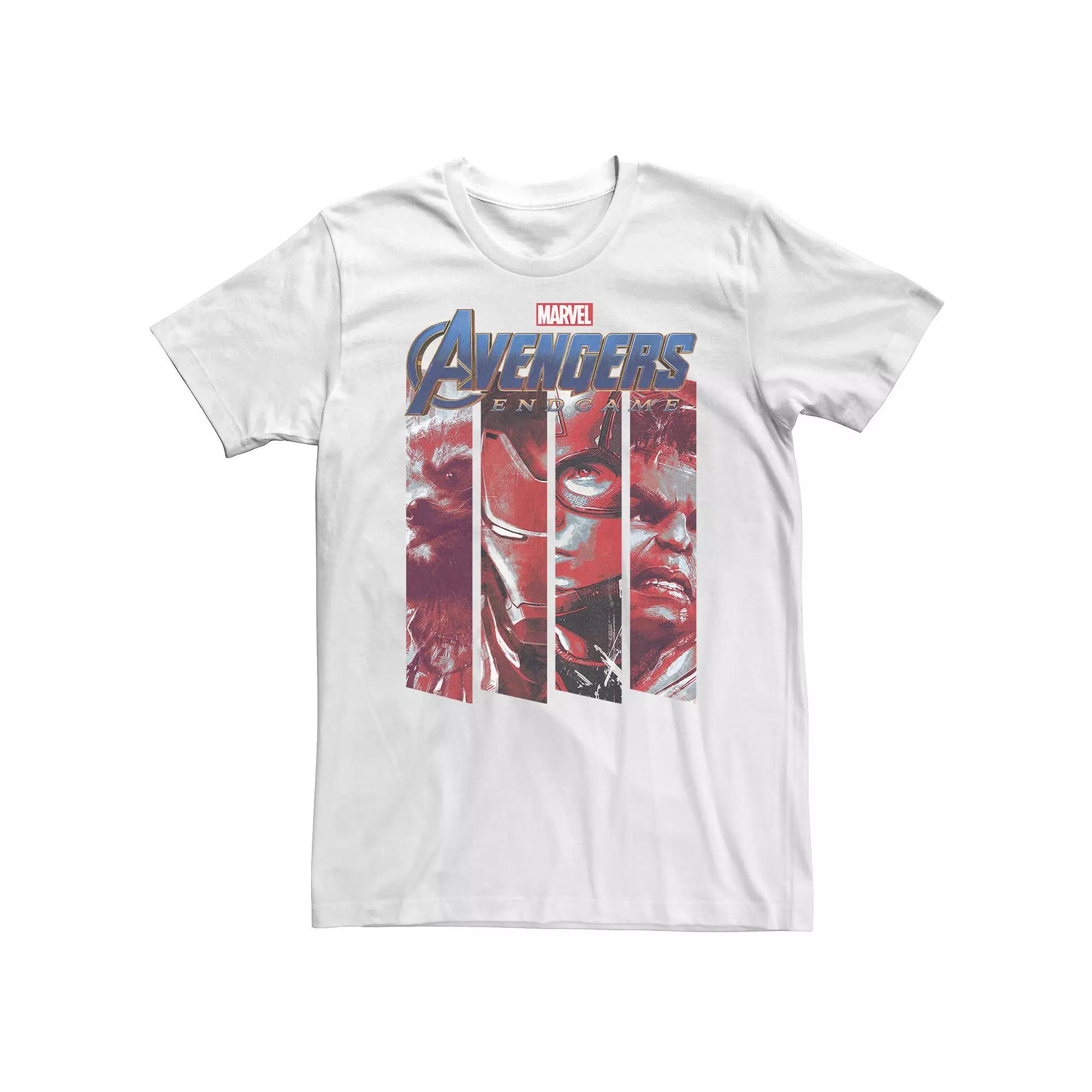 Big & Tall Marvel Avengers Endgame Red Tint Panels Tee, Men's,  Product Image