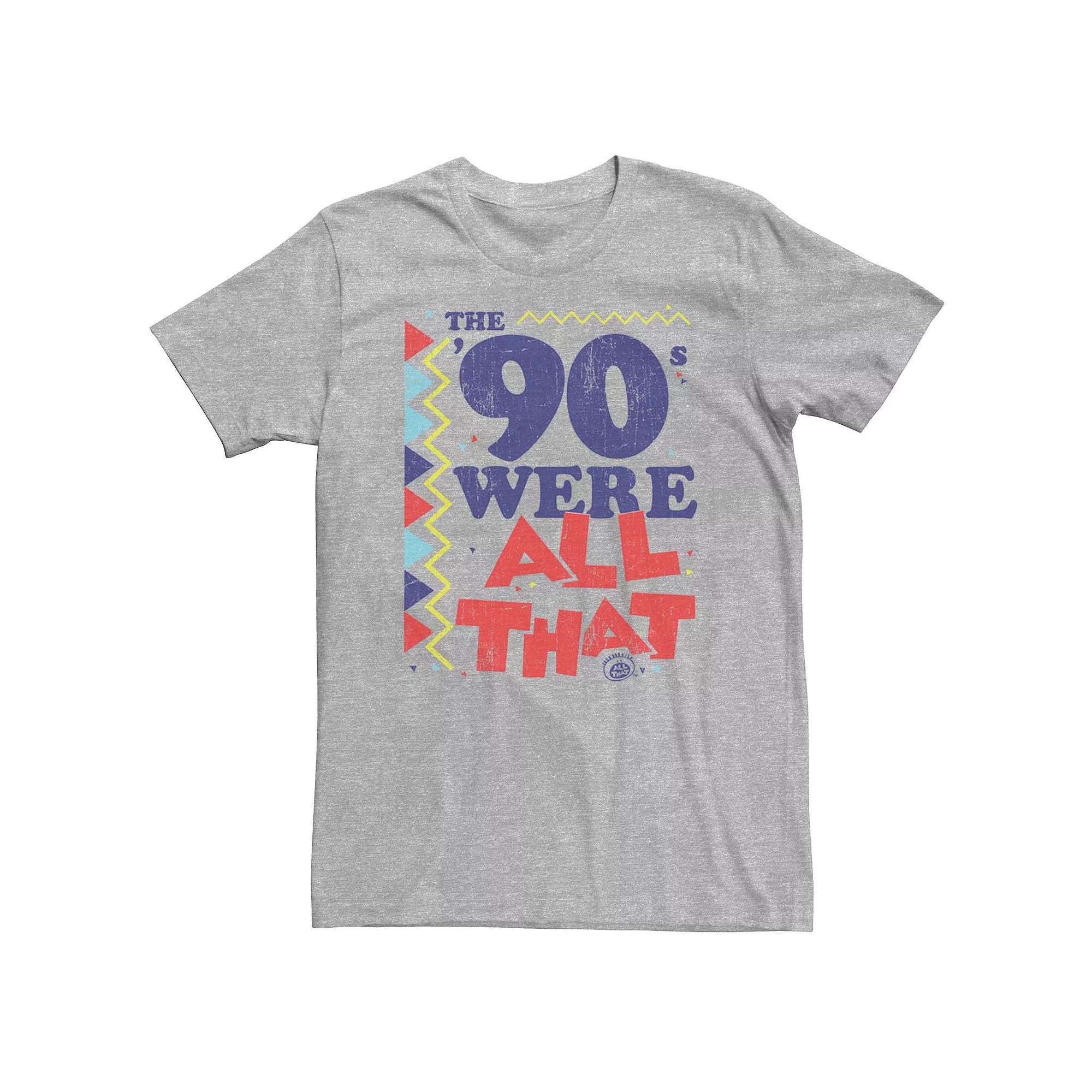 Big & Tall Nickelodeon All That The Nineties Were Retro Poster Tee, Men's,  Product Image