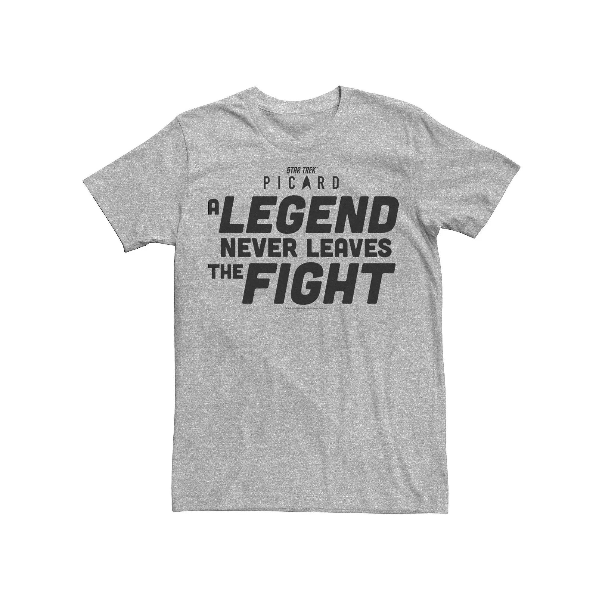 Men's Star Trek: Picard A Legend Never Leaves The Fight Tee,  Product Image