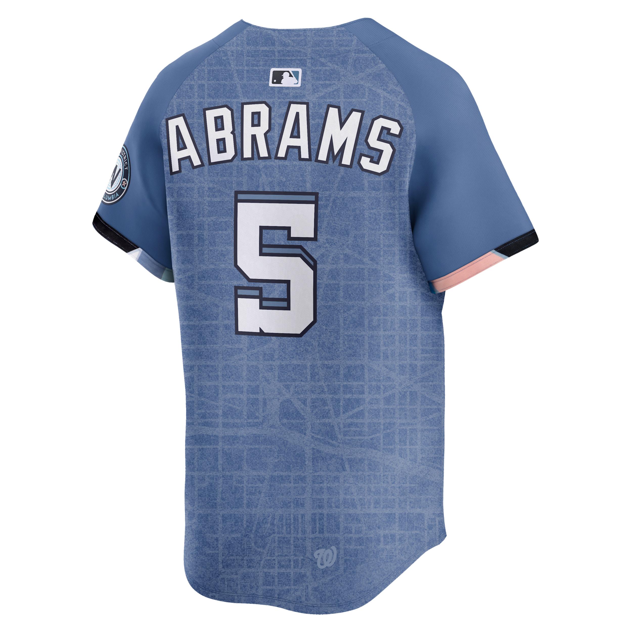 CJ Abrams Washington Nationals City Connect Menâs Nike Men's Dri-FIT ADV MLB Limited Jersey Product Image