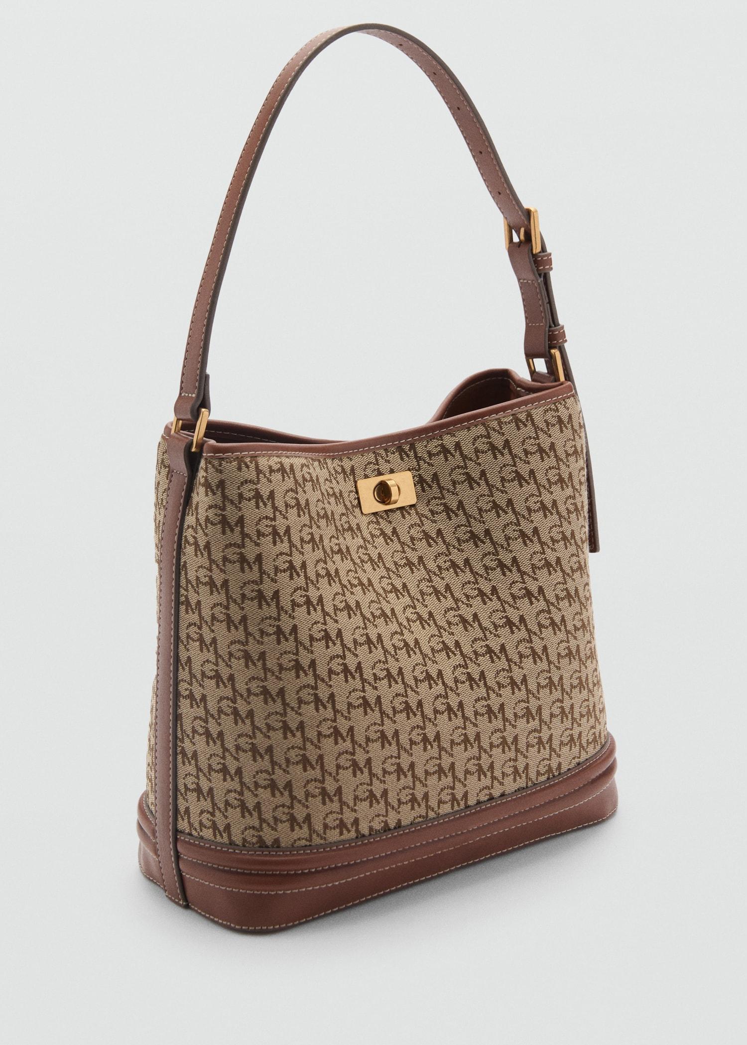 Shopper bag with printed logo - Women | MANGO USA Product Image