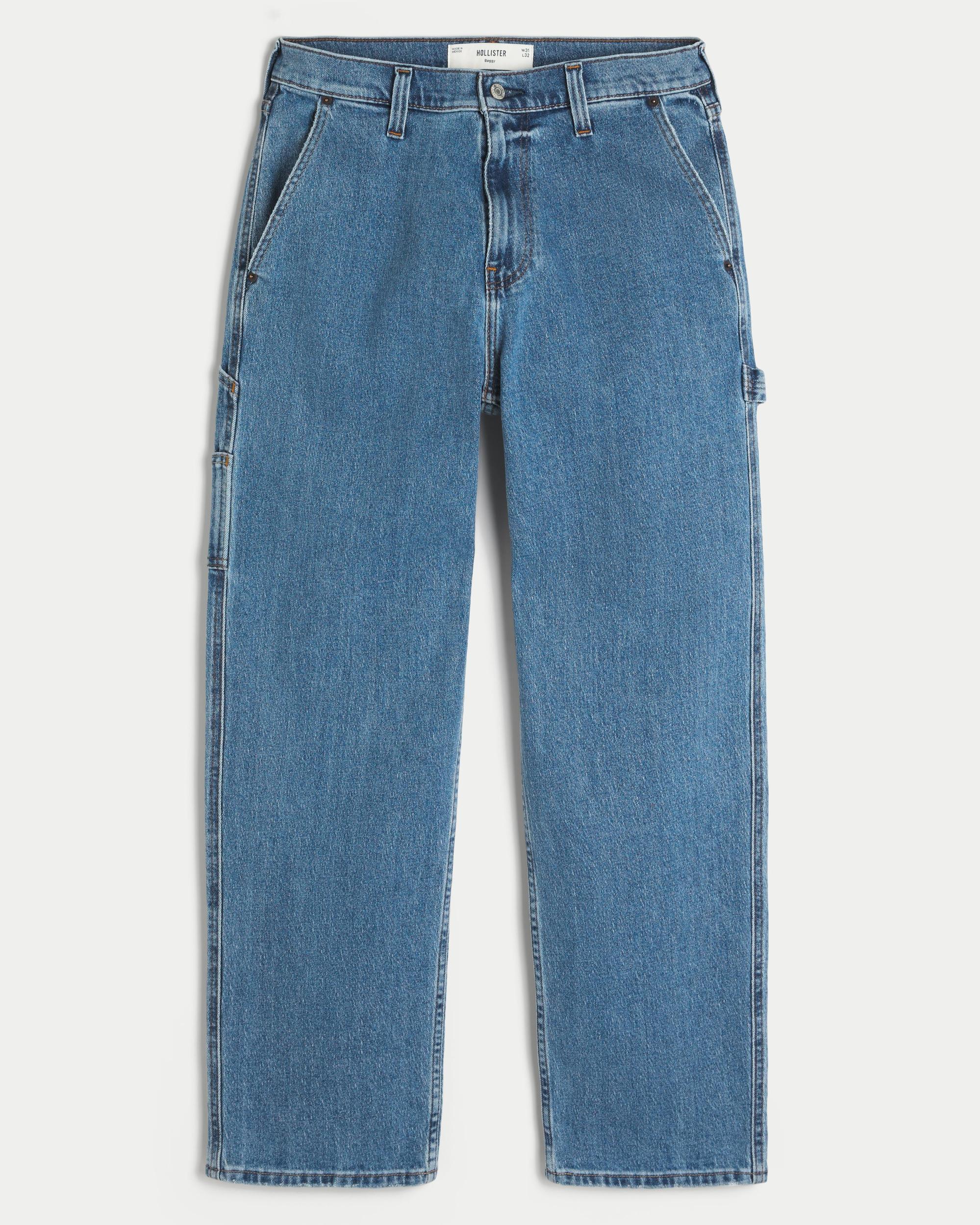 Medium Wash Baggy Jeans Product Image