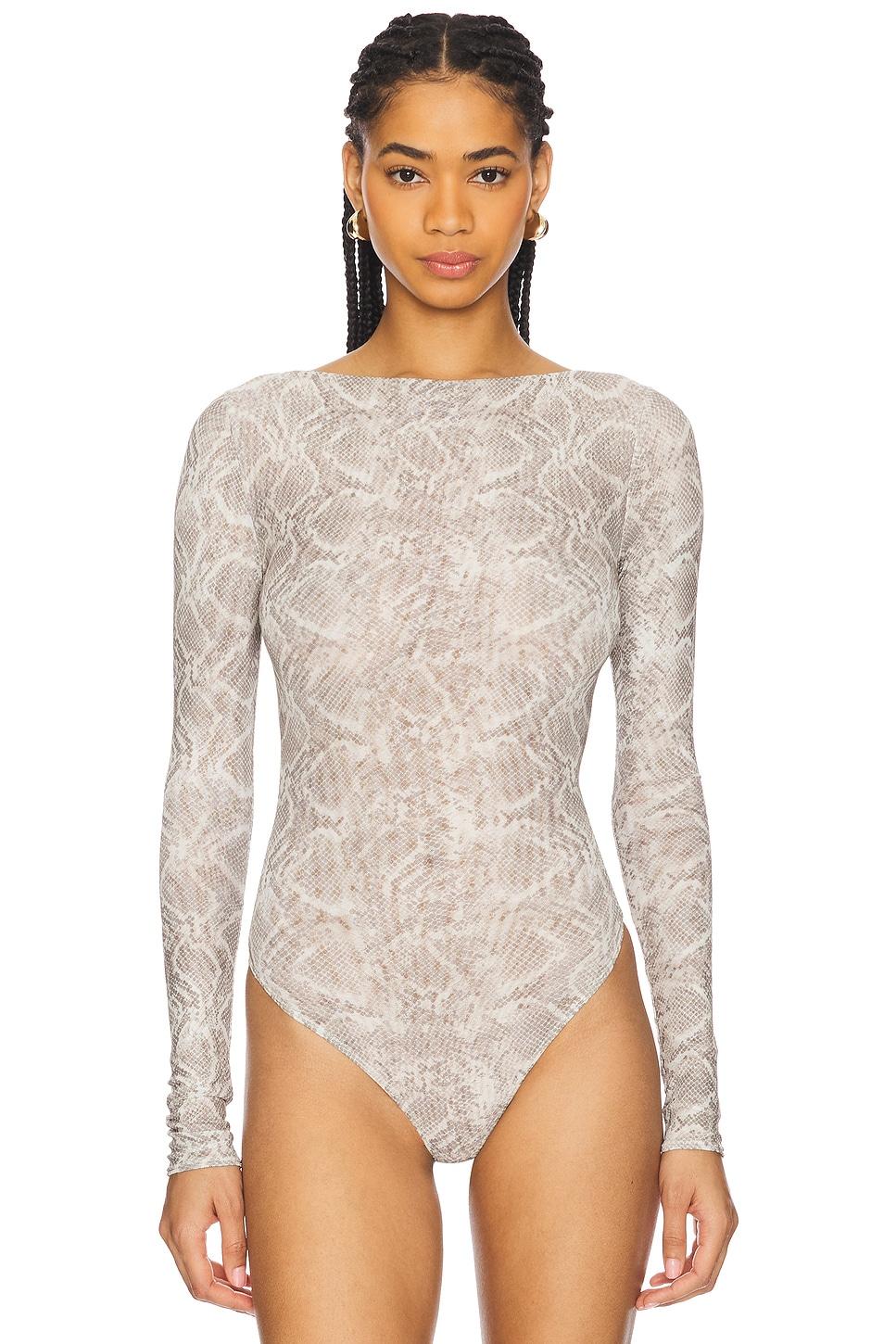 Mesh Boatneck Bodysuit Good American Product Image