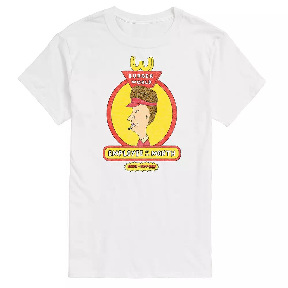 Big & Tall Beavis & Butthead Employee Of The Month Tee, Men's,  Product Image