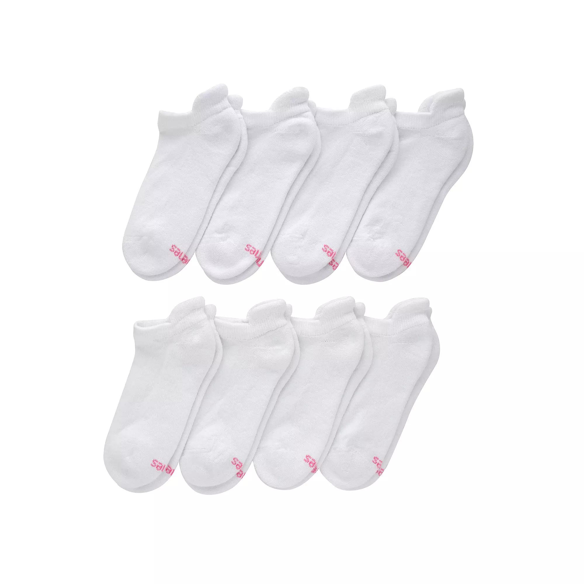 Women's Hanes® 8 Pairs Ultimate No Show Socks with Heel Shield - HWUCH8,  Product Image