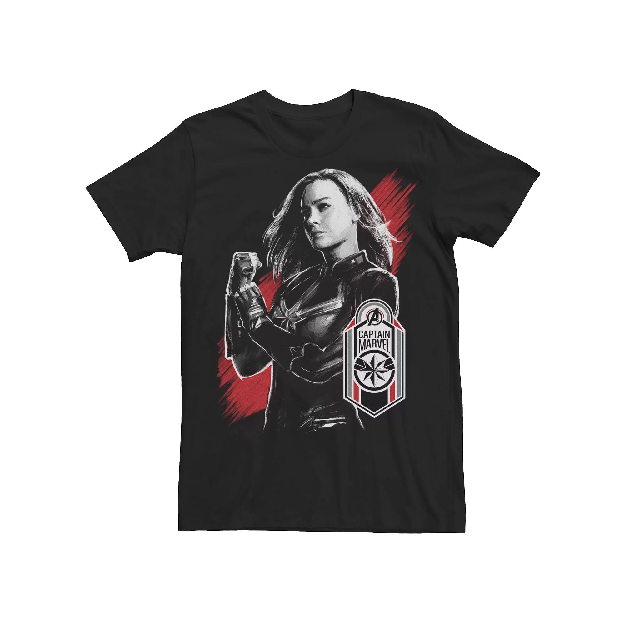 Men's Avengers Cap Marvel Tag Tee,  Product Image