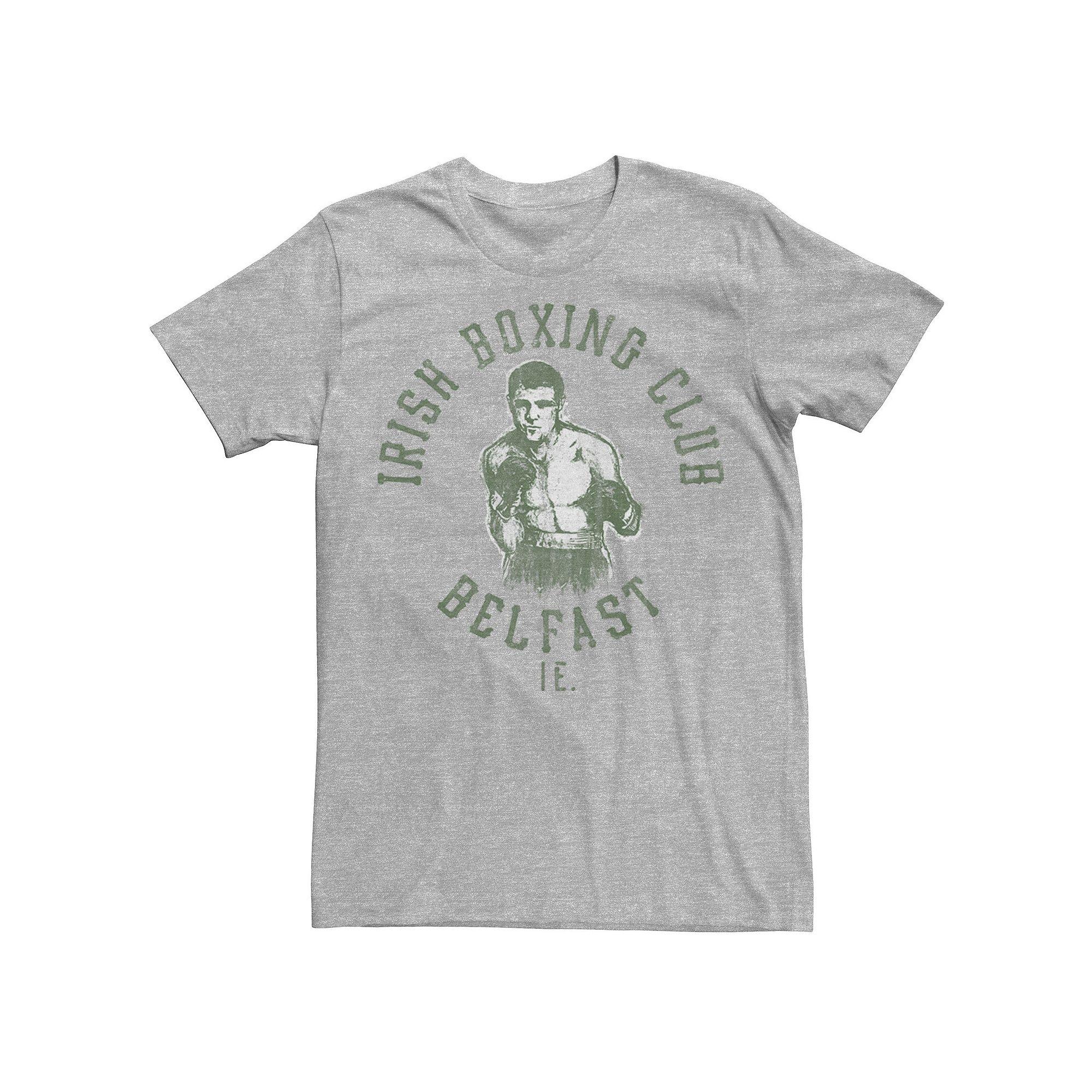 Men's Irish Boxing Club Belfast Graphic Tee, Size: Large, Athletic Grey Product Image