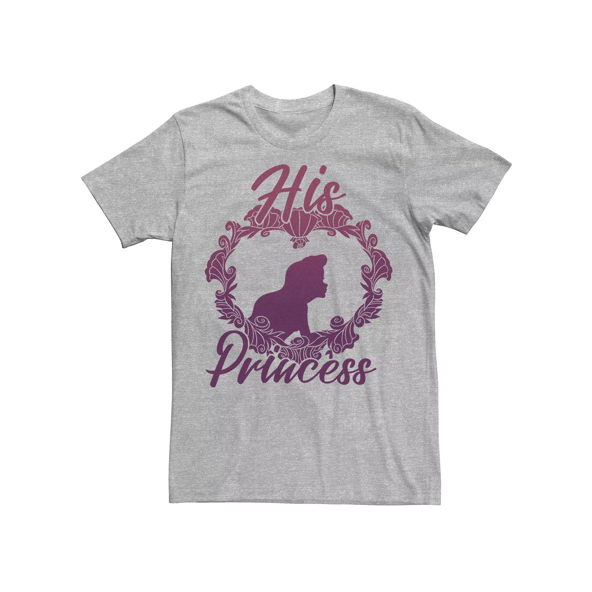 Disney's The Little Mermaid Ariel His Princess Couples Men's Tee,  Product Image