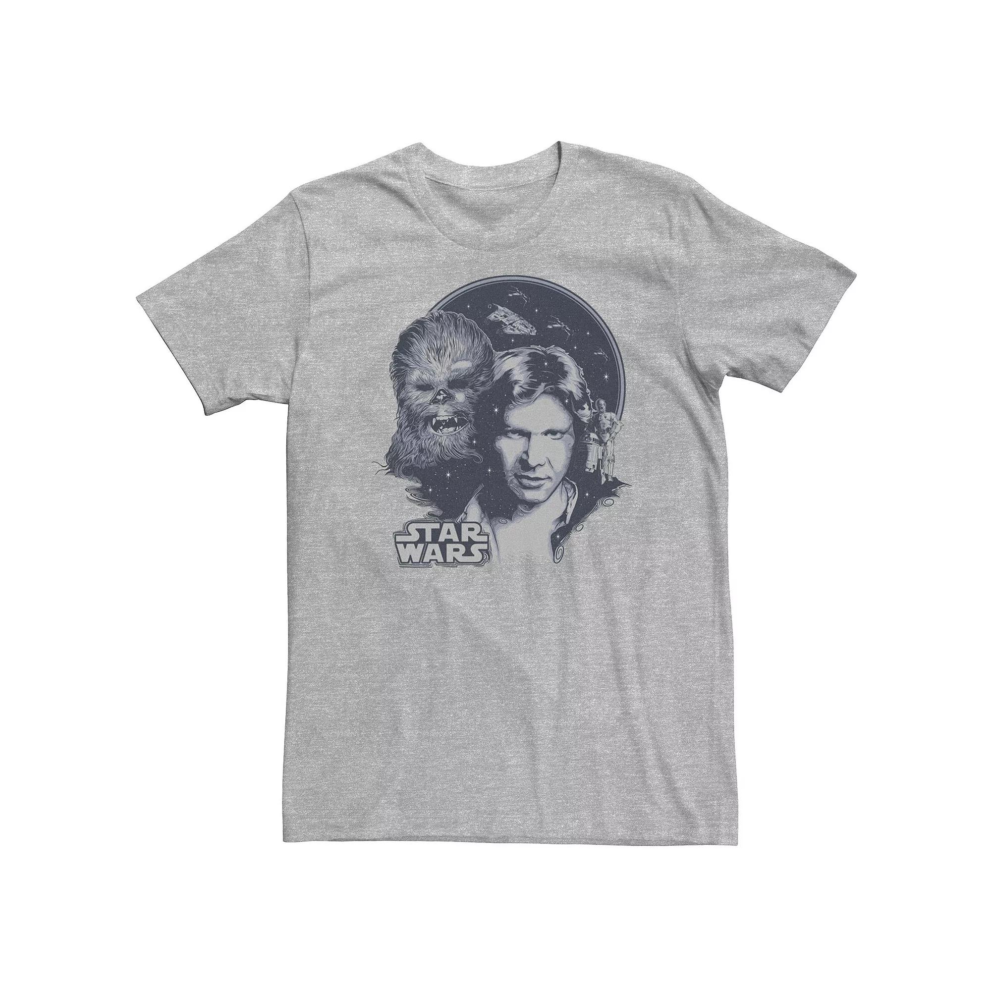 Big & Tall Star Wars Retro Group Shot Logo Tee, Men's,  Product Image