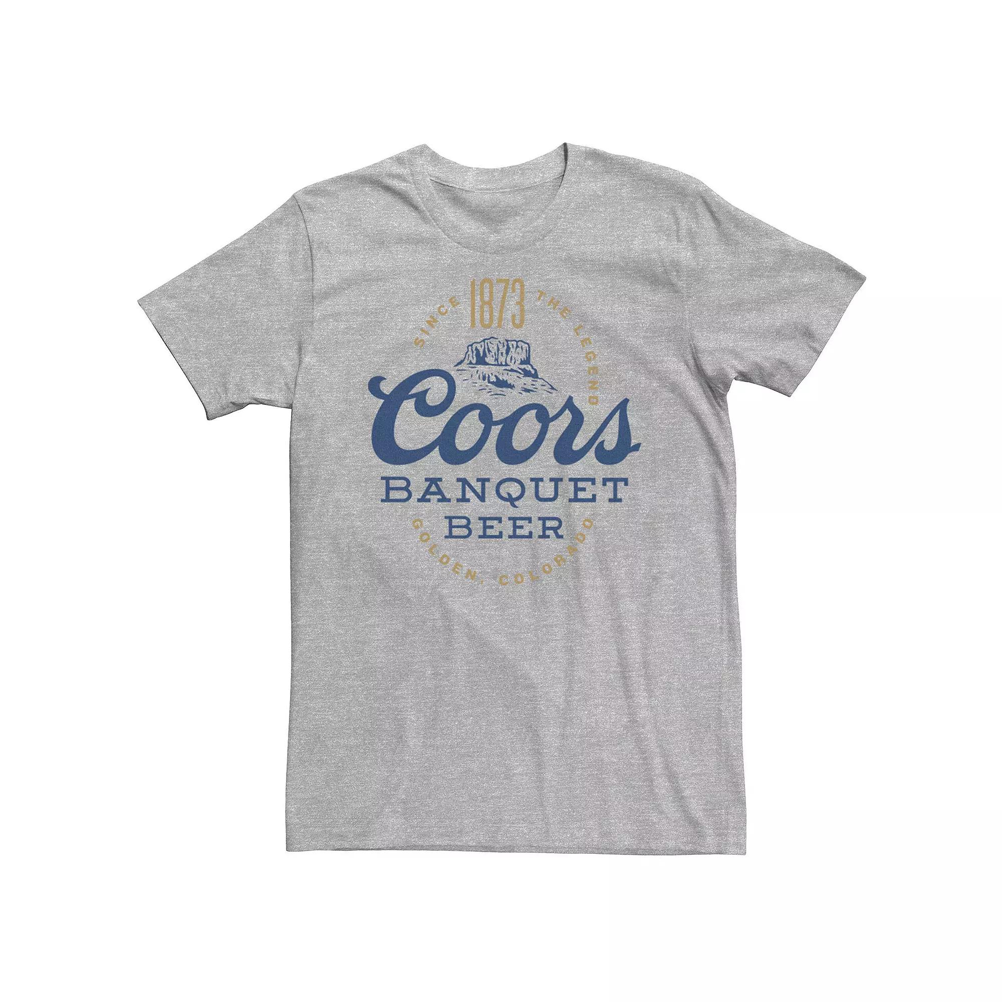 Big & Tall Miller Coors Gold & Blue Banquet Beer Logo Tee, Men's,  Product Image