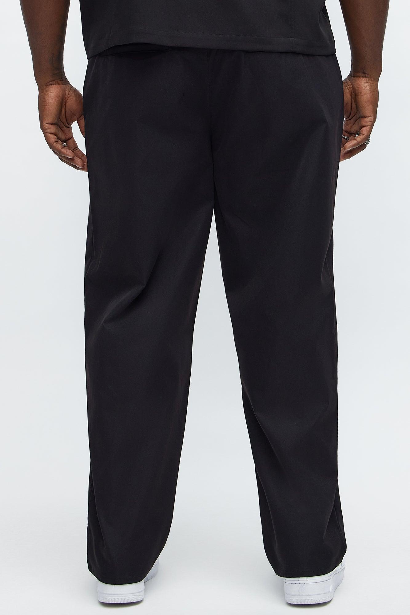 Straight Cross Me Studded Pants - Black Male Product Image