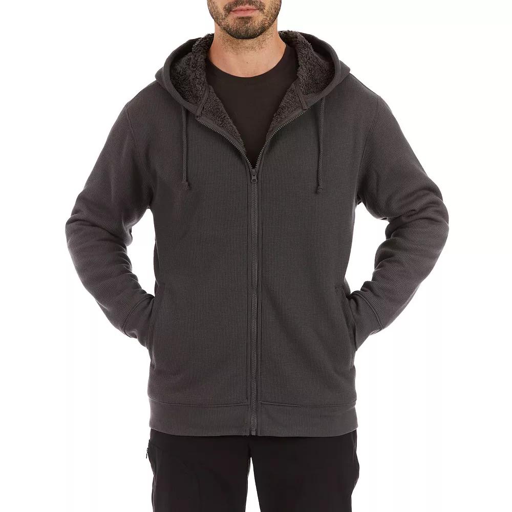 Big & Tall Smith's Workwear Sherpa-Bonded Thermal Knit Hooded Jacket, Men's,  Product Image