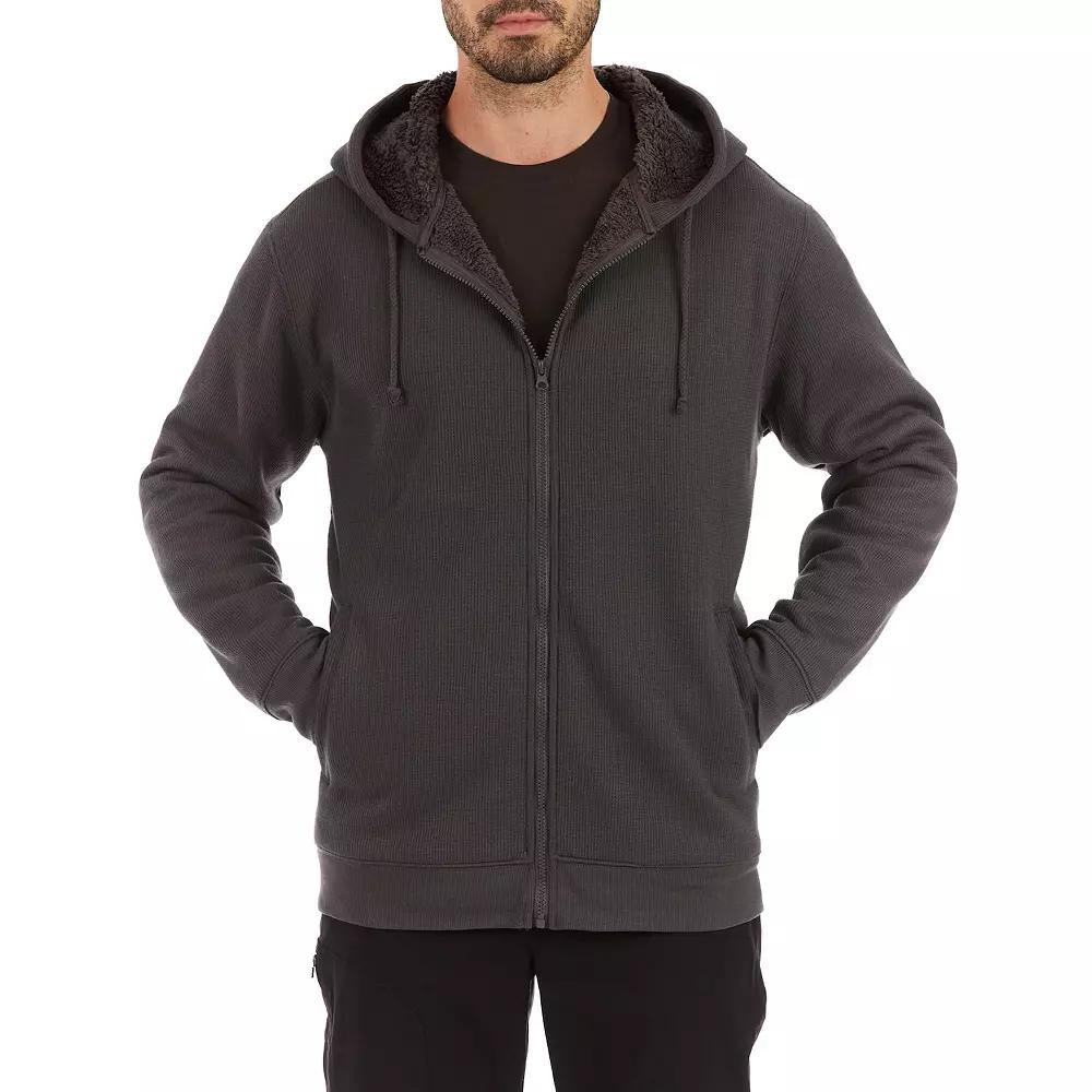 Big & Tall Smith's Workwear Sherpa-Bonded Thermal Knit Hooded Jacket, Men's,  Product Image