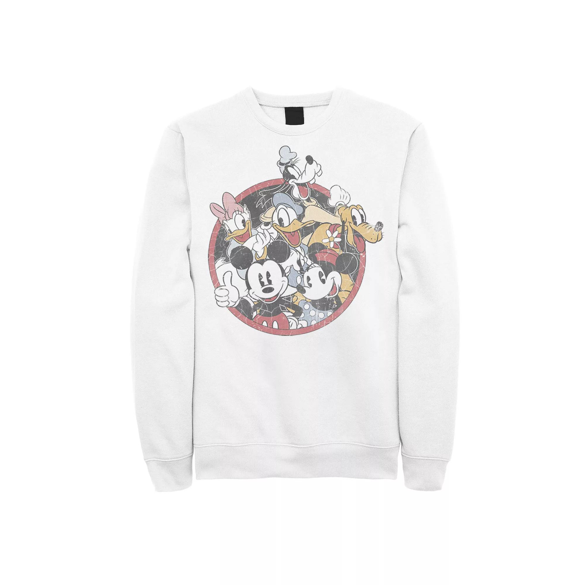 Disney's Mickey & Friends Men's Classic Group Shot Sweatshirt,  Product Image