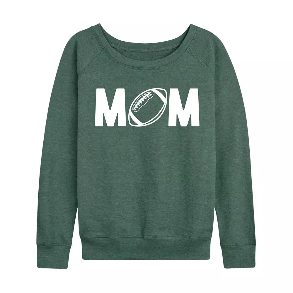Women's Mom Football French Terry Long Sleeve Tee, Girl's,  Product Image