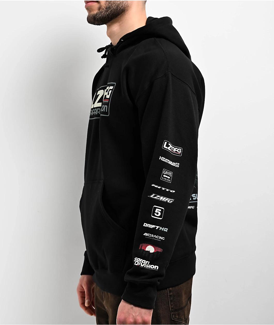 LZMFG Safari Division Black Hoodie Product Image