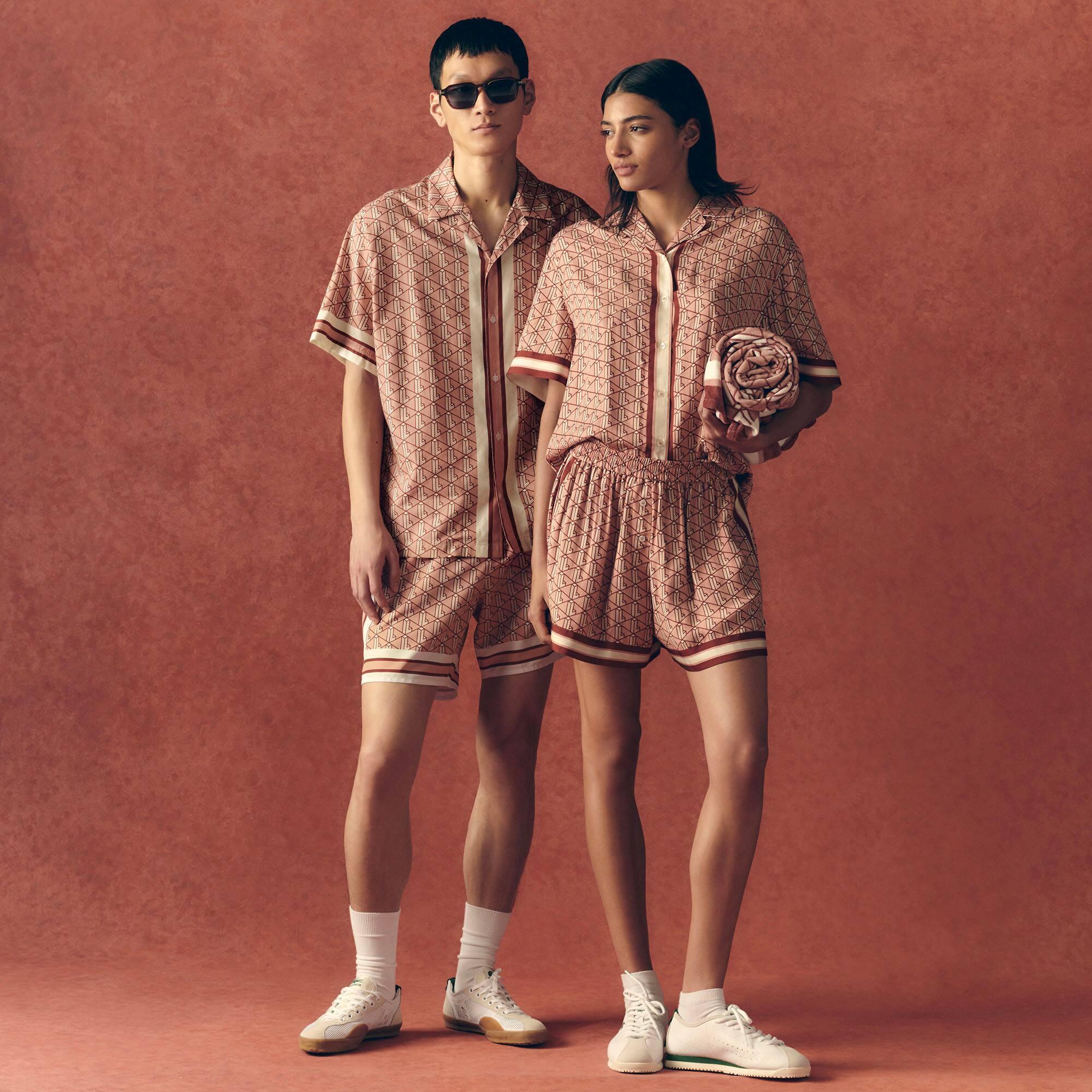 Oversized Monogram Print Shirt Product Image