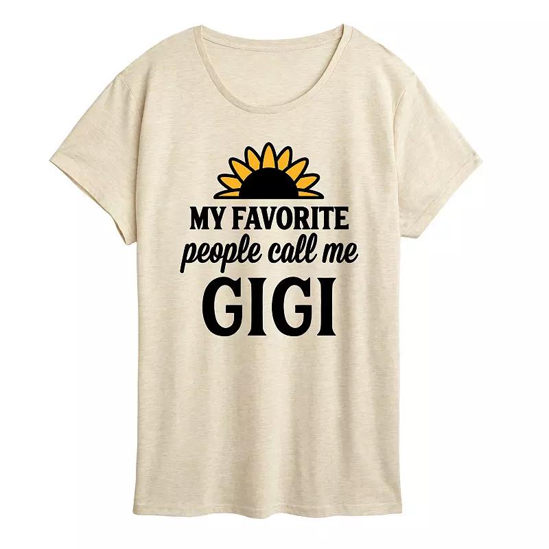 Women's Favorite People Call Me Gigi Graphic Tee,  Product Image