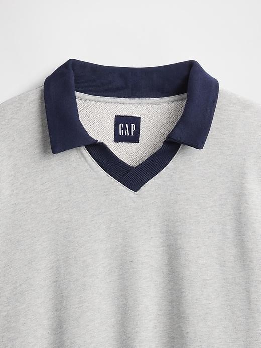 Oversized Polo Sweatshirt Product Image