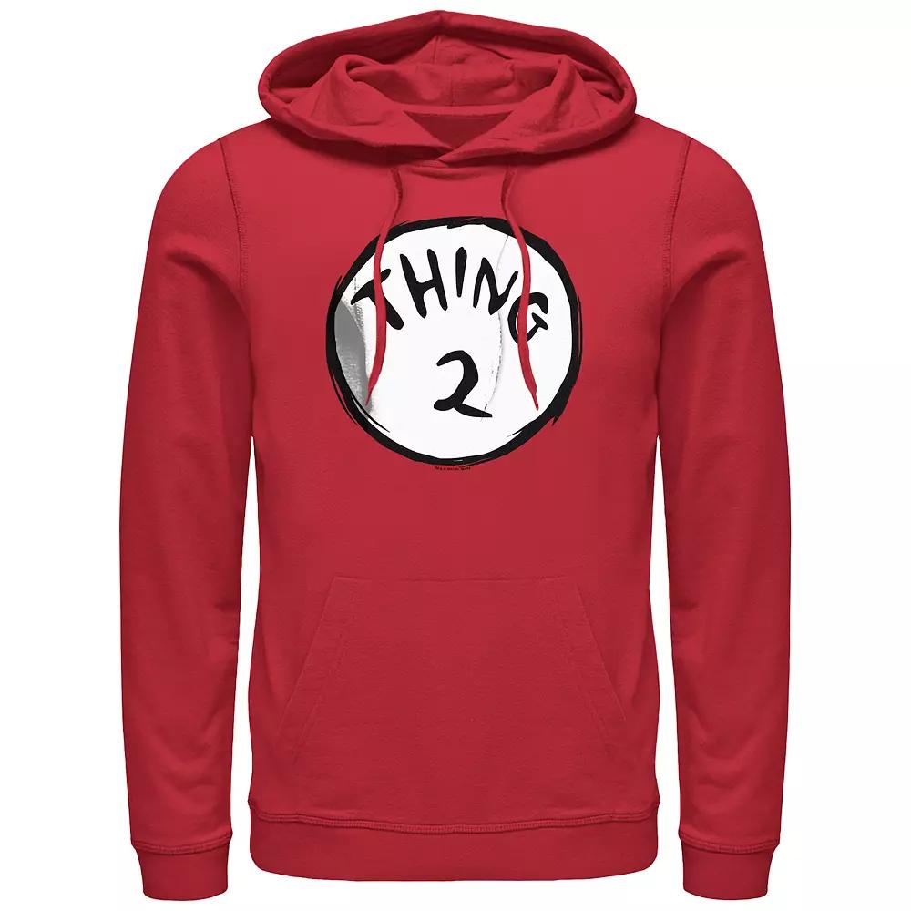 Men's Dr. Seuss Thing 2 Graphic Hoodie, Size: Small, Red Product Image