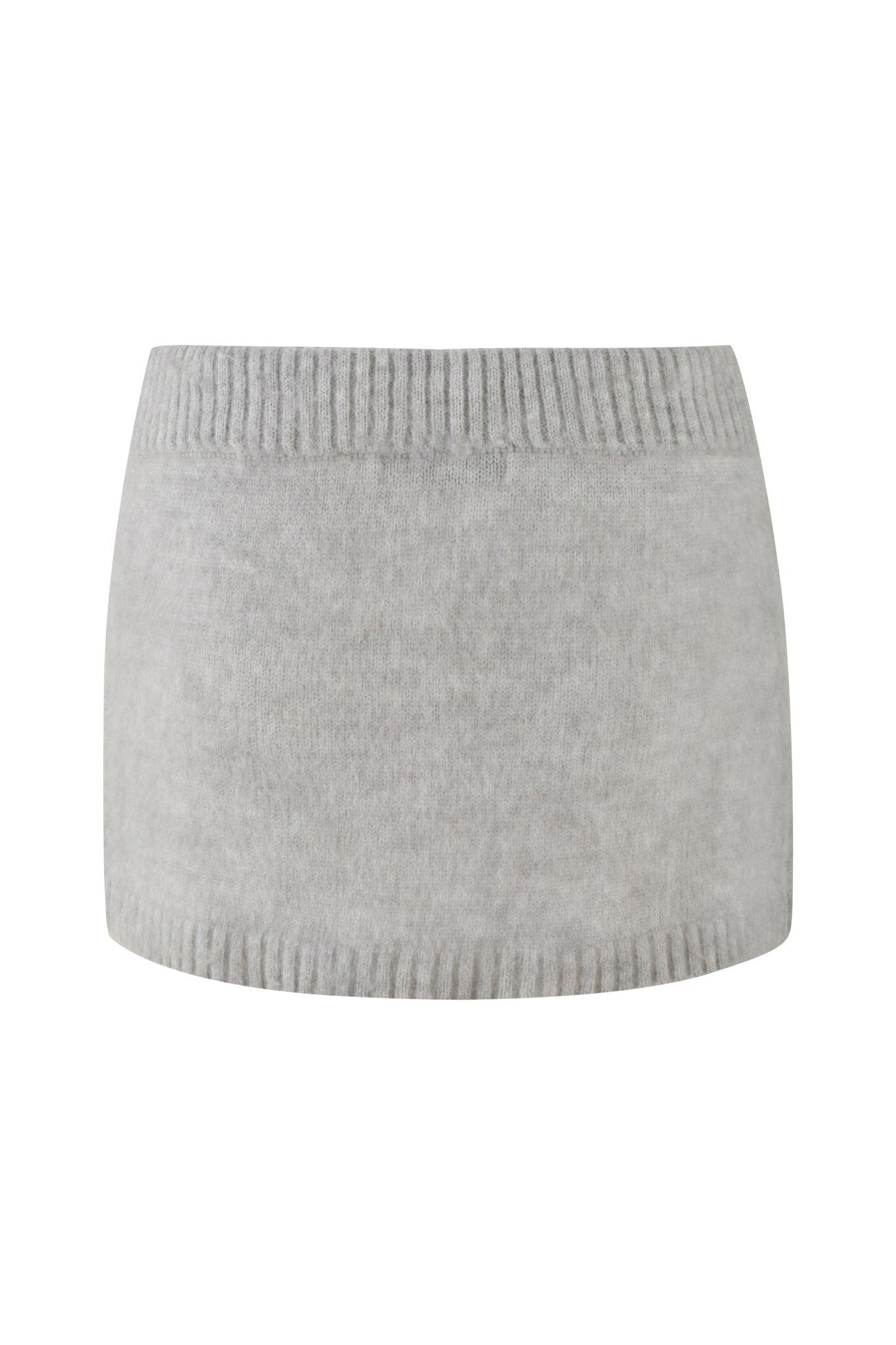 BEATRIZ MINI SKIRT - GREY : MARLE Product Image