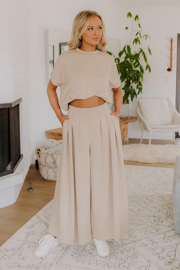 Urban Outing High Waist Wide Leg Pants Product Image