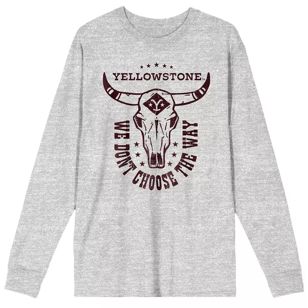 Men's Yellowstone We Don't Choose Long Sleeve Tee,  Product Image