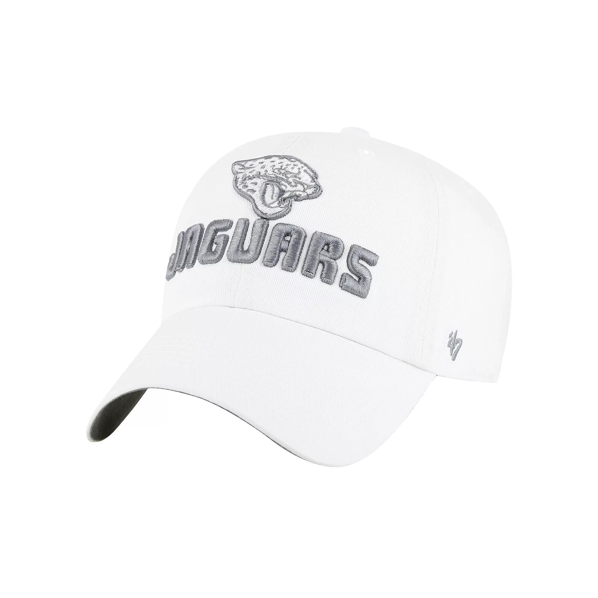 Women's '47 White Jacksonville Jaguars Luminace Clean Up Adjustable Hat Product Image