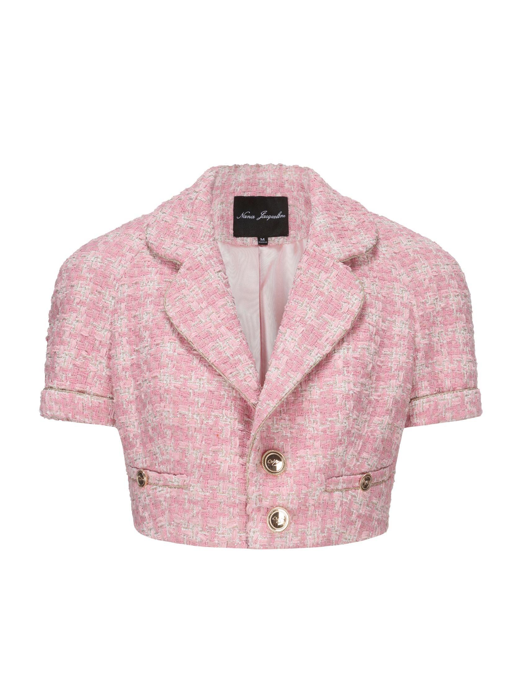 Chelsea Tweed Top  (Pink) (Final Sale) Product Image